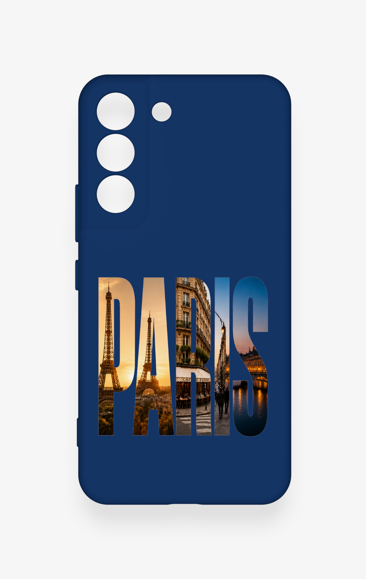 Samsung S22 Uyumlu Paris Desenli Silikon Kılıf