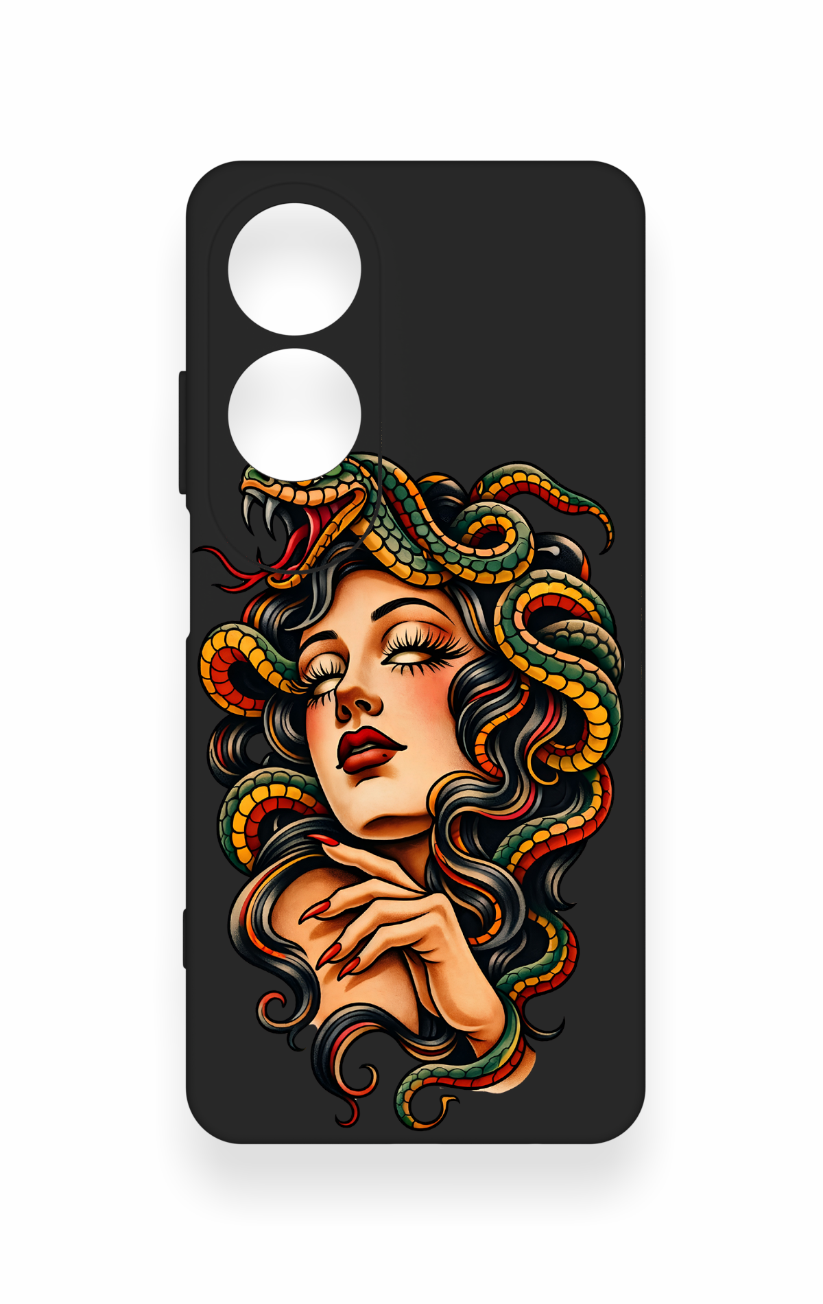 Oppo A60 Uyumlu Medusa Desenli Silikon Kılıf