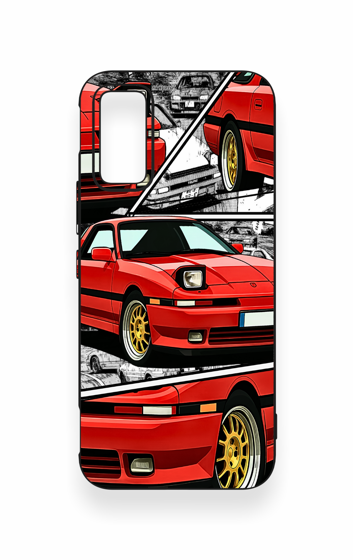 İnfinix Gt 30 Pro Uyumlu Kırmızı Supra Desenli Silikon Kılıf