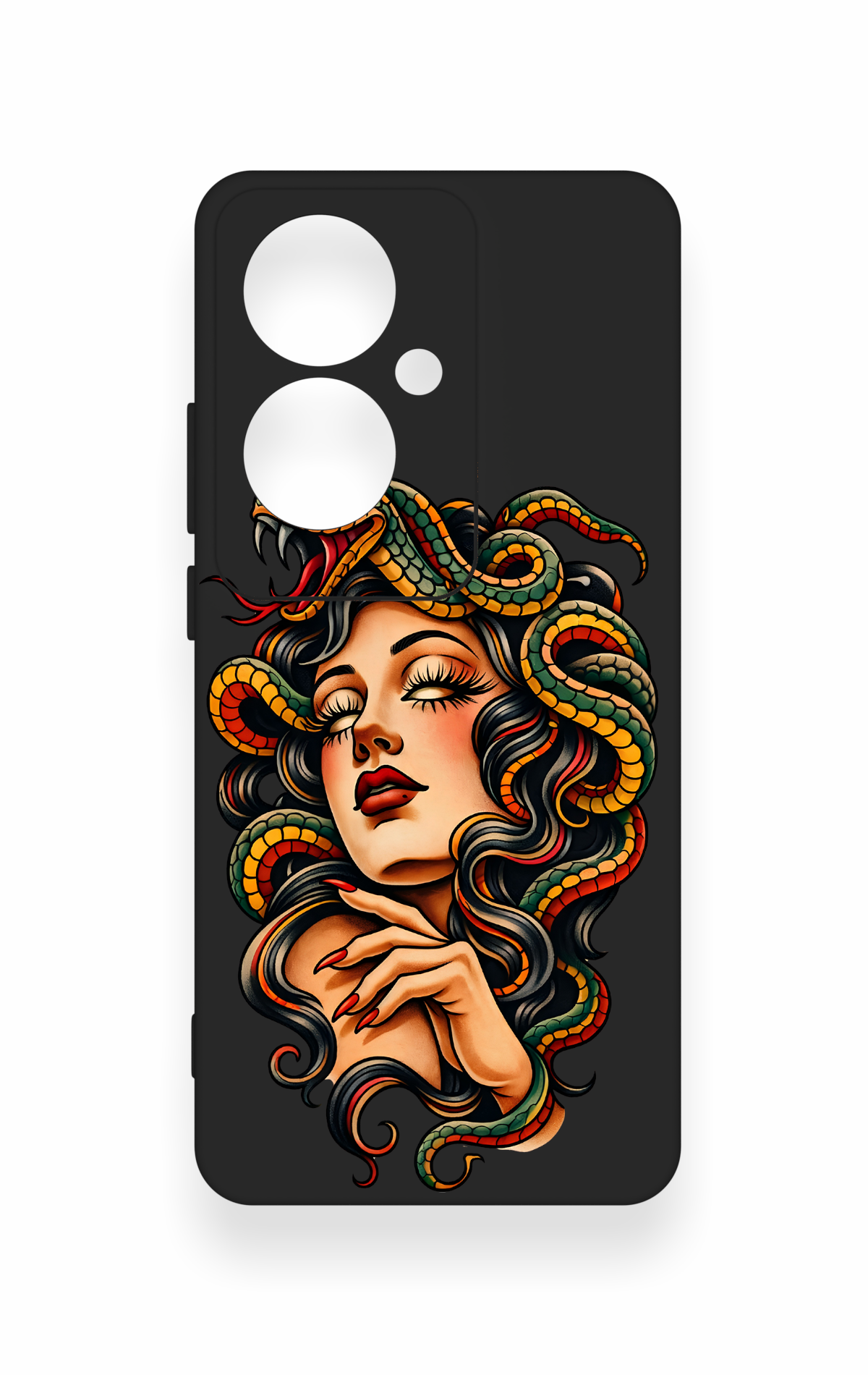 Oppo Reno 11F Uyumlu Medusa Desenli Silikon Kılıf
