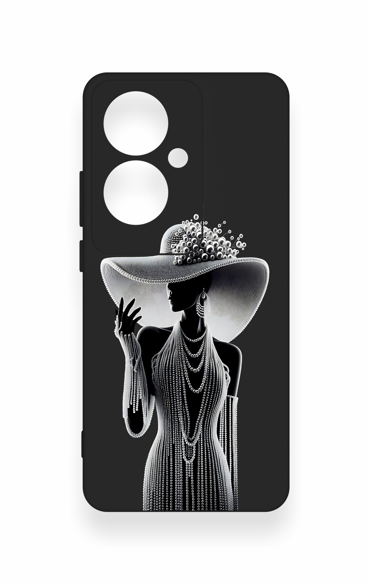 Oppo Reno 11F Uyumlu Lady Desenli Silikon Kılıf