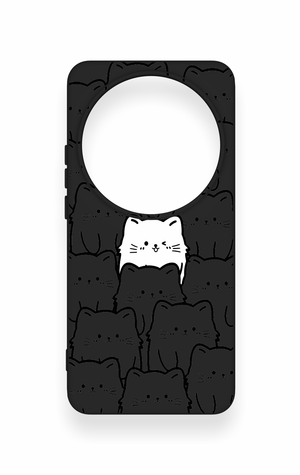 Xiomi Mi 15 Ultra Uyumlu Many Cats Desenli Silikon Kılıf