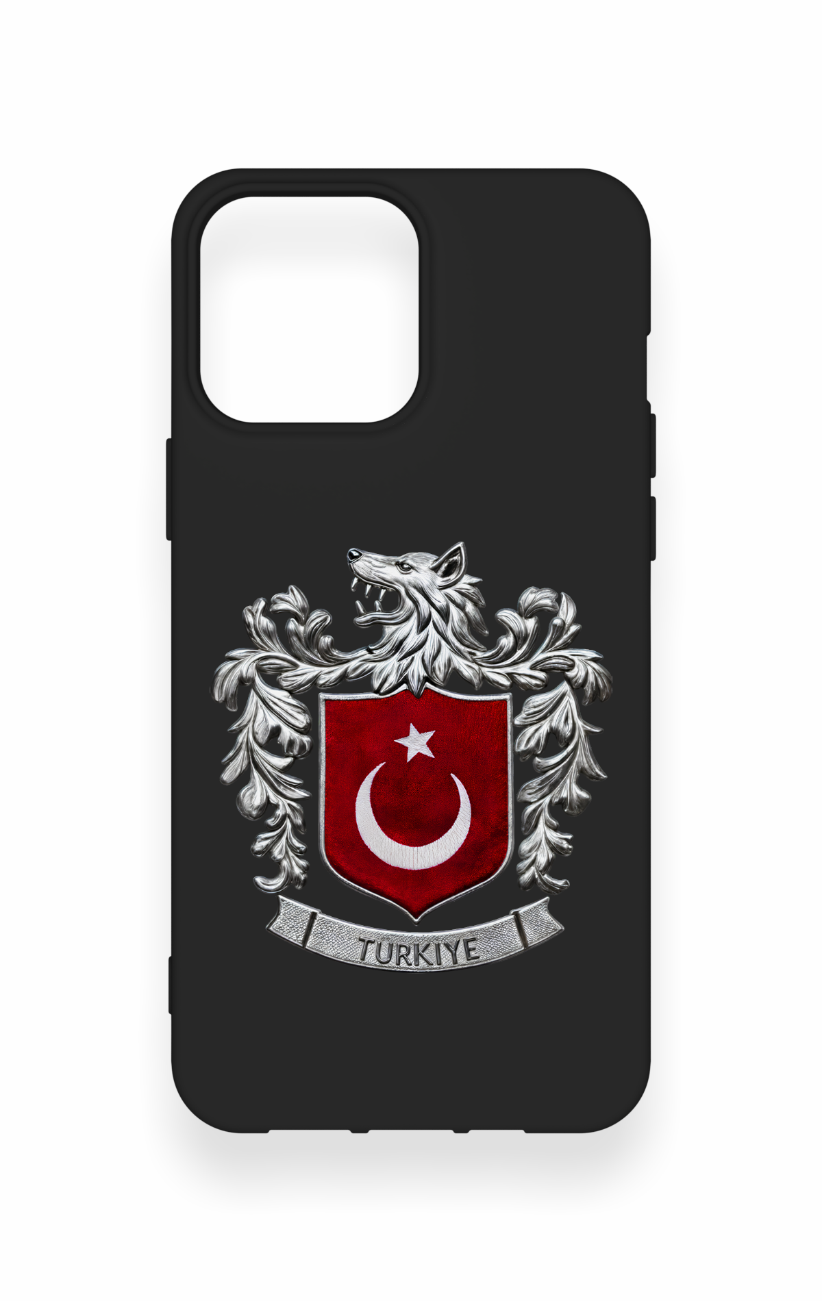 iPhone 13 Pro Max Uyumlu Türk Arma Desenli Silikon Kılıf