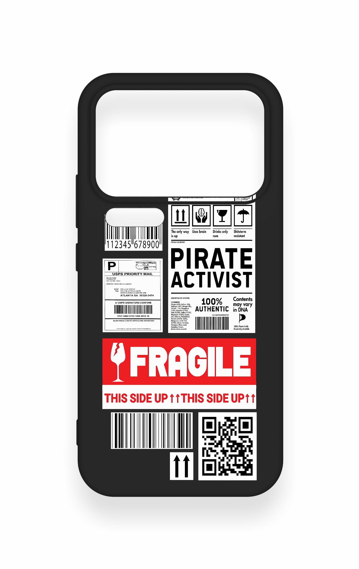 Mi 17 Pro Max Uyumlu Fragile Desenli Silikon Kılıf