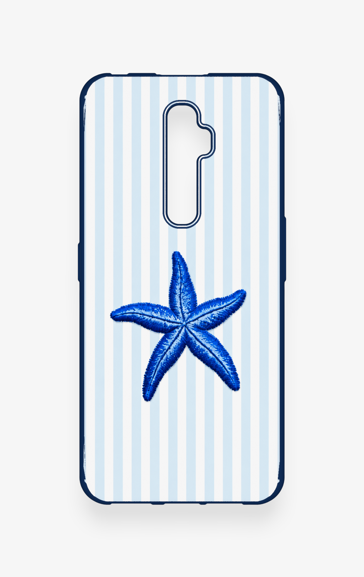 Oppo Reno 2Z Uyumlu Mavi Deniz Yıldızı Desenli Silikon Kılıf