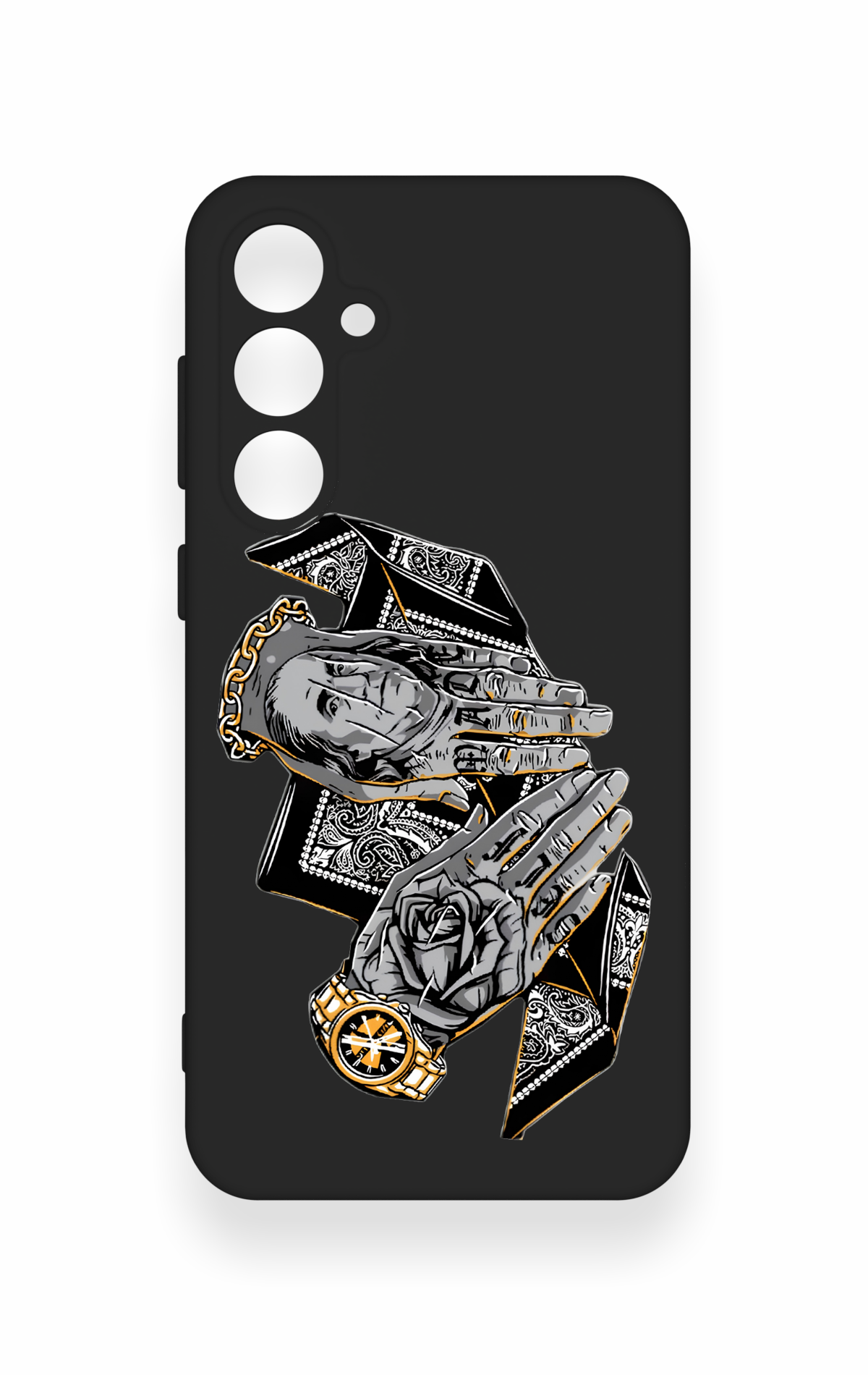 Samsung S23Fe Uyumlu Self Made Desenli Silikon Kılıf