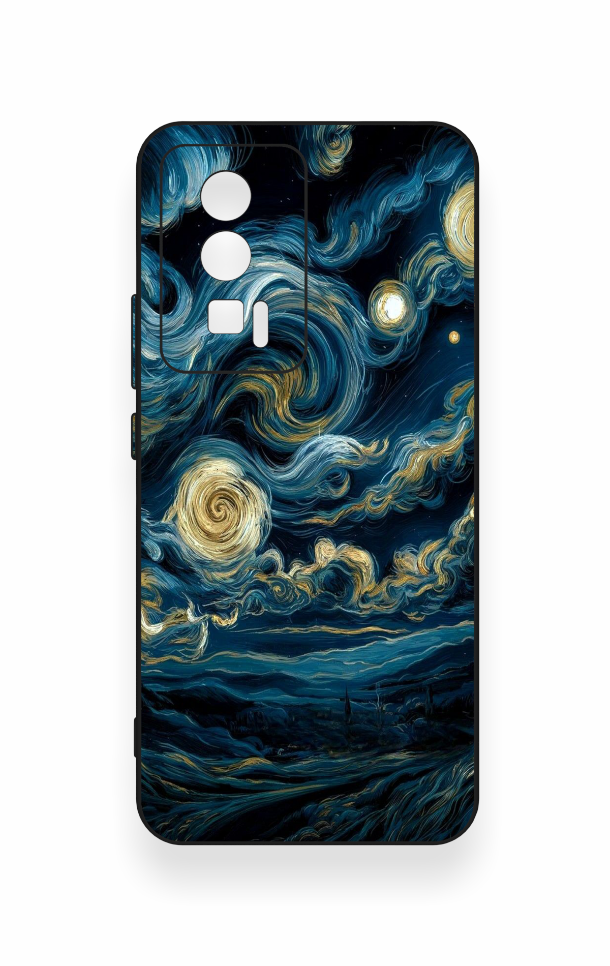 Poco F5 Pro Uyumlu Yıldızlı Gece Desenli Silikon Kılıf