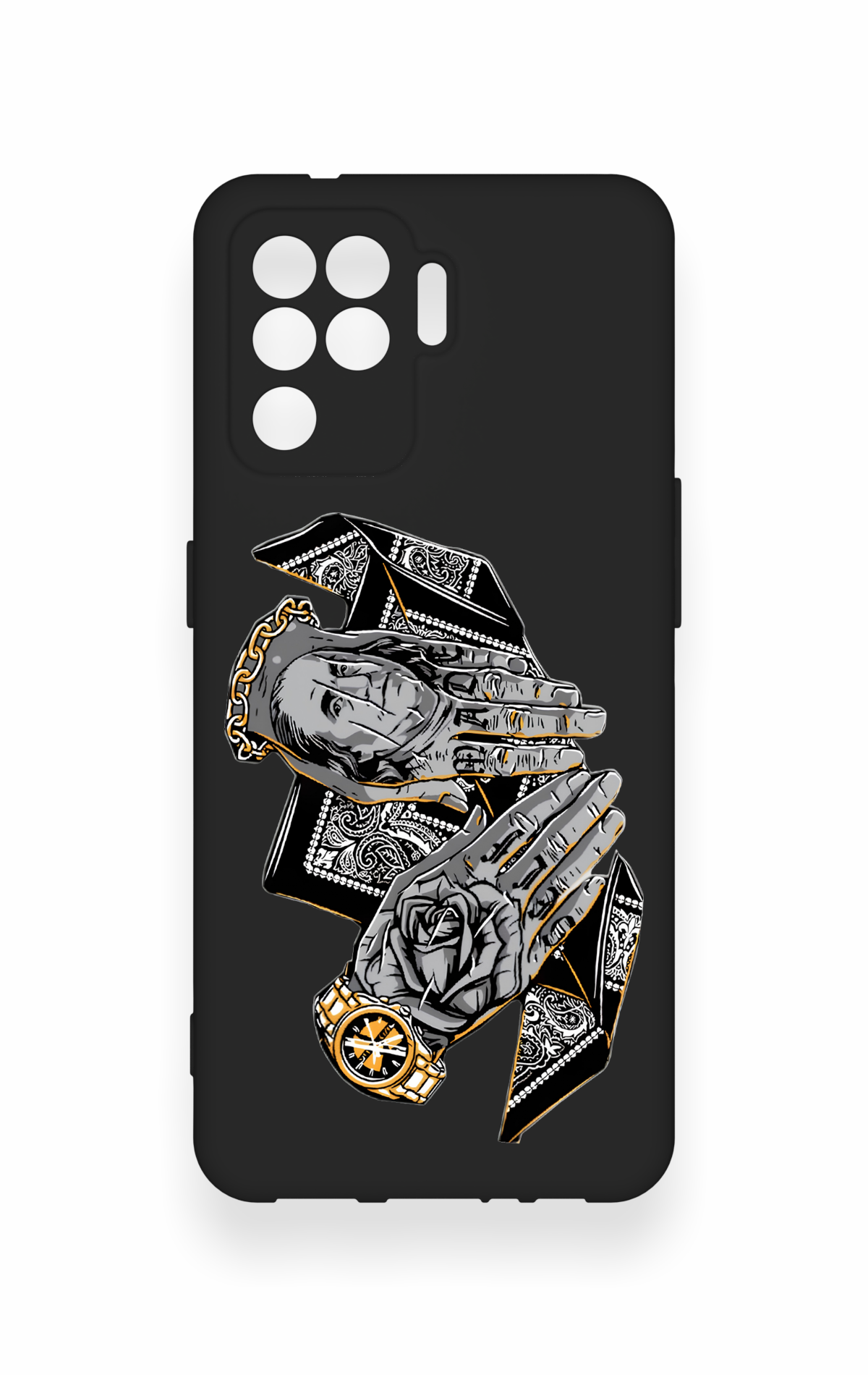 Oppo Reno 5 Lite Uyumlu Self Made Desenli Silikon Kılıf