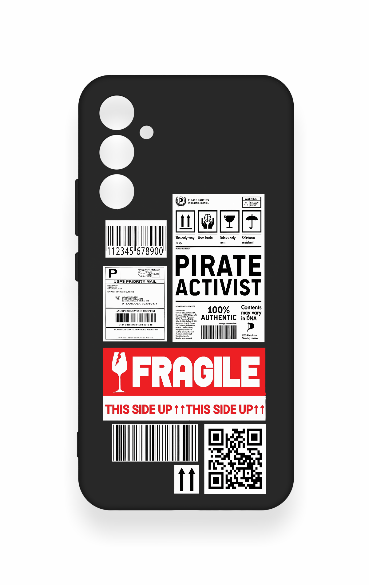 Samsung A34 Uyumlu Fragile Desenli Silikon Kılıf