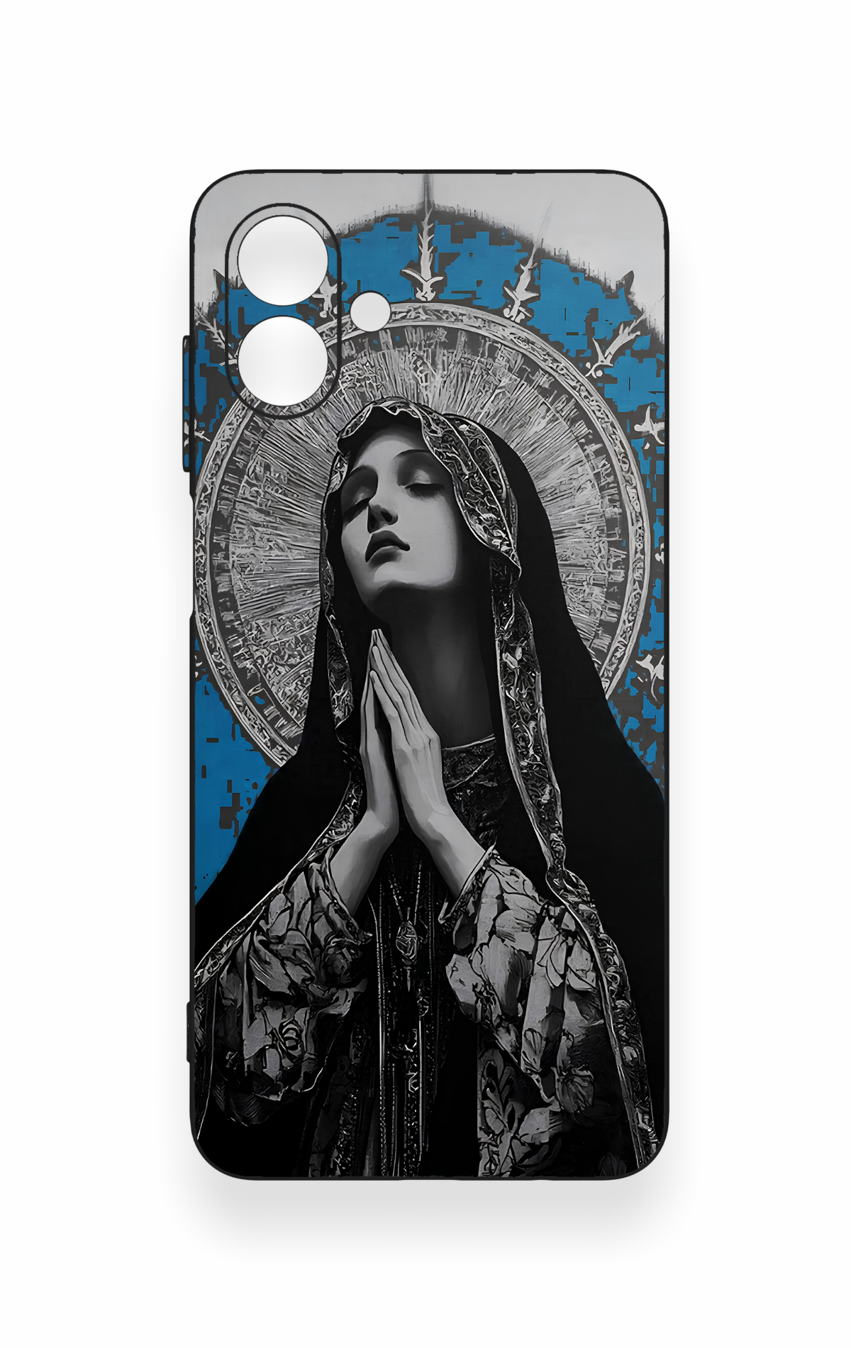 Samsung A07 Uyumlu Rahibe Desenli Silikon Kılıf