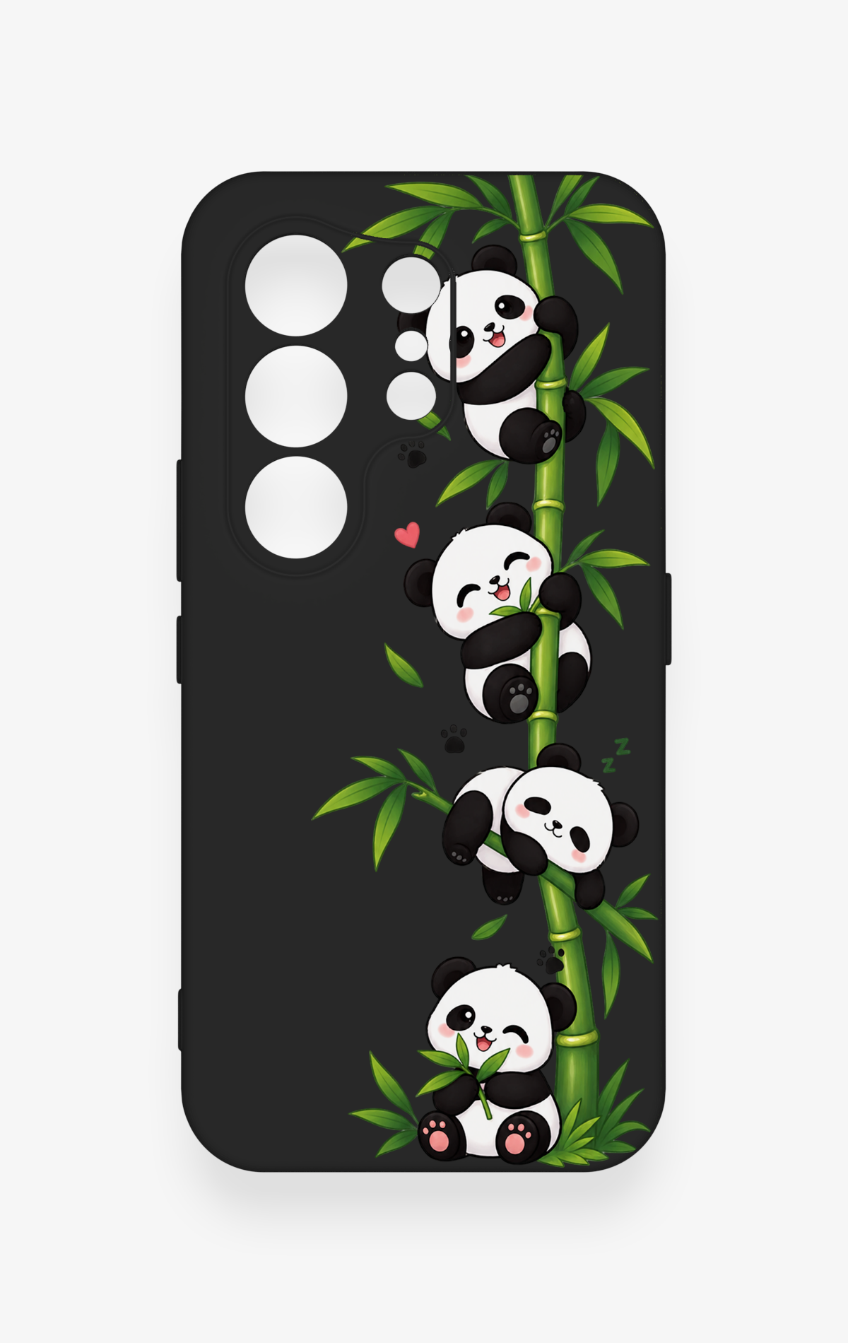 Tecno Camon 50 4G Uyumlu Sevimli Panda Bambu Desenli Silikon Kılıf