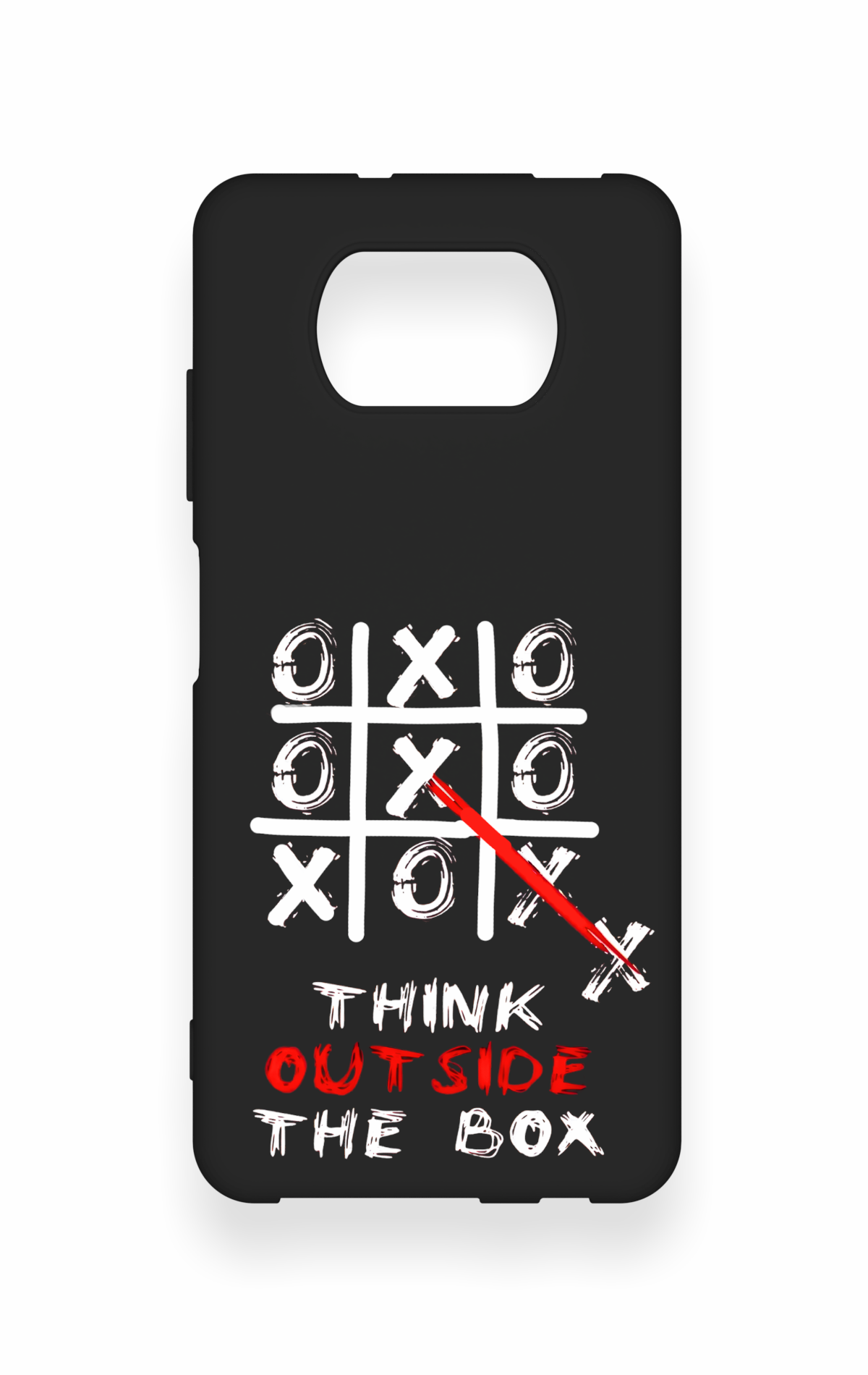 Poco X3 Uyumlu Out Side The Box Desenli Silikon Kılıf