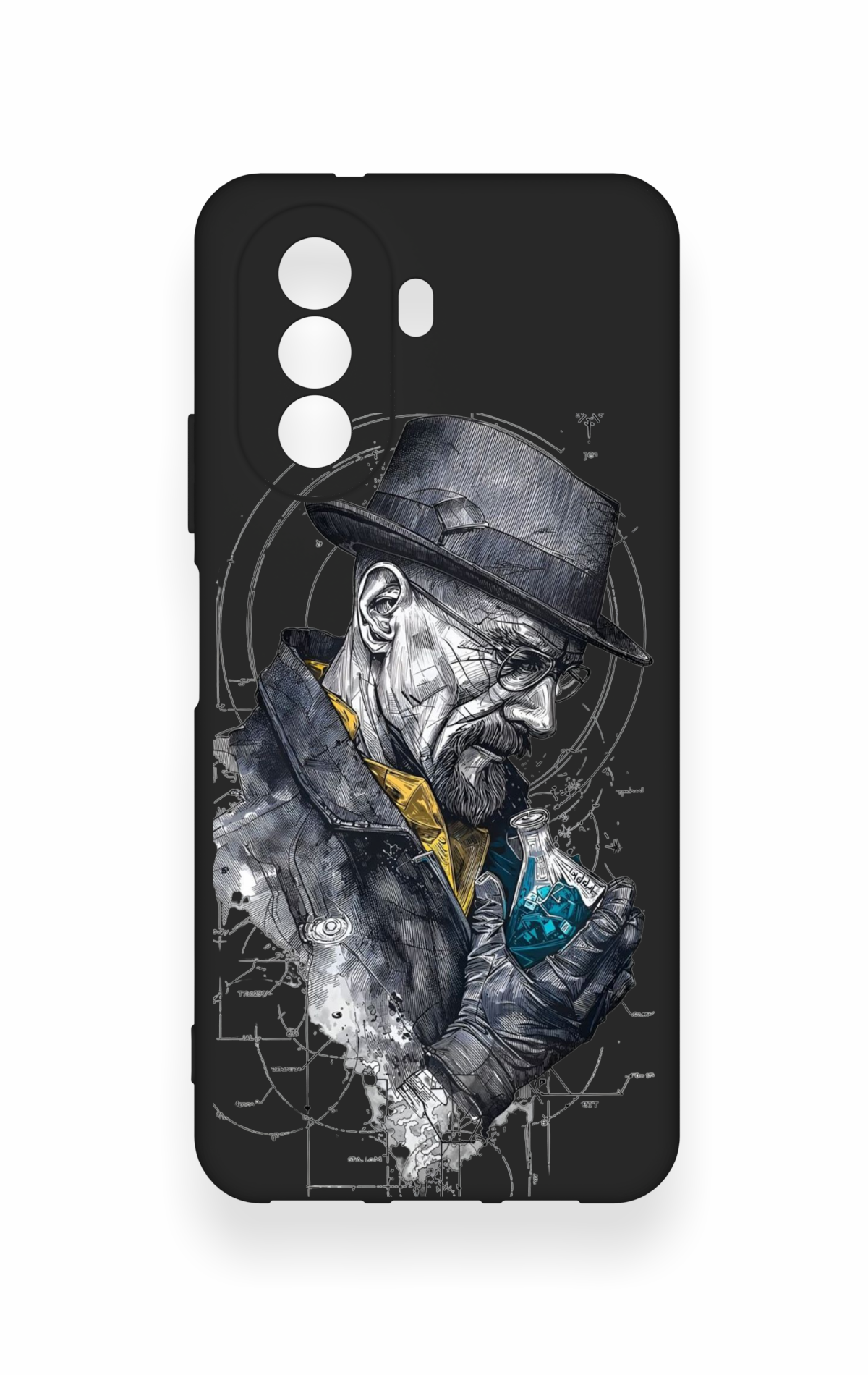 Huawei Nova Y70 Uyumlu Walter White Desenli Silikon Kılıf