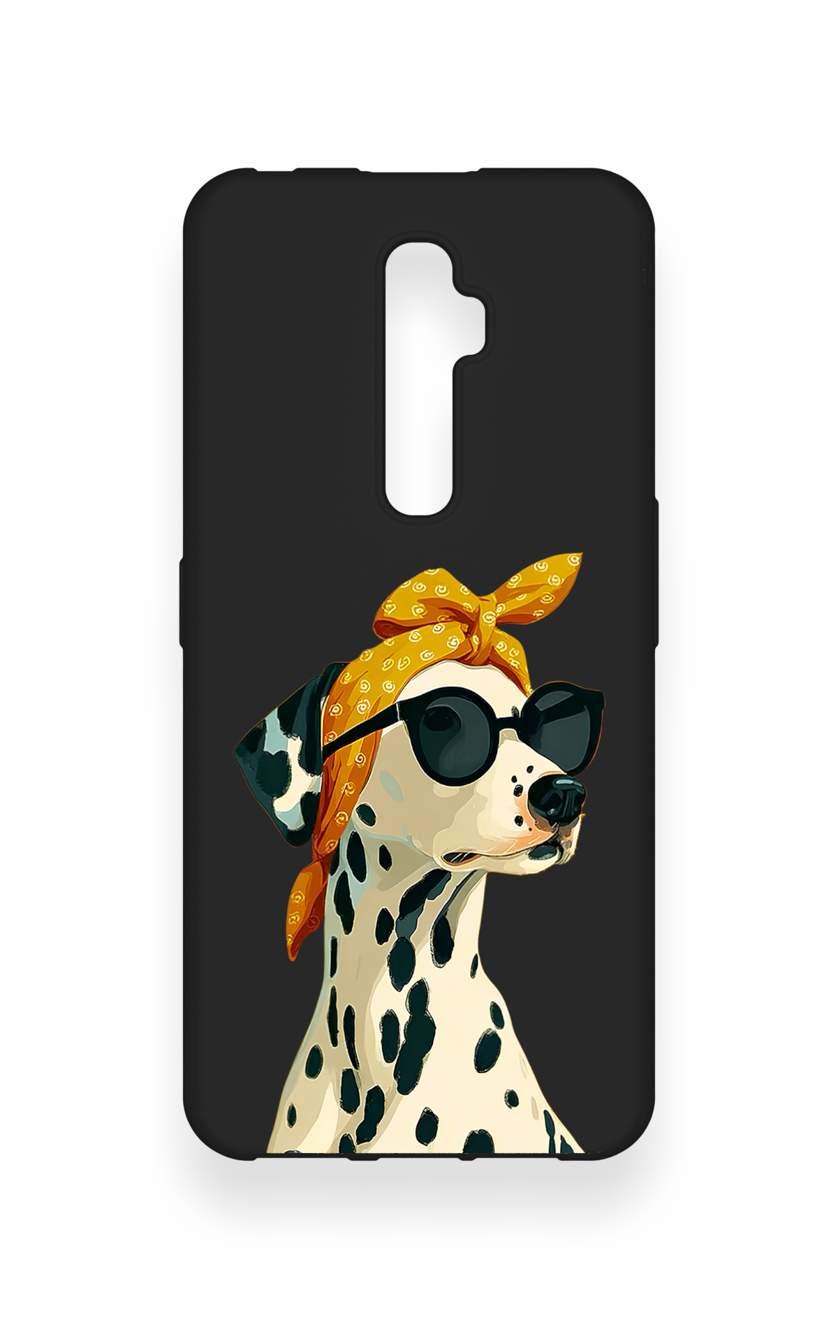 Oppo Reno 2Z Uyumlu Cool Dalmaçyalı Desenli Silikon Kılıf