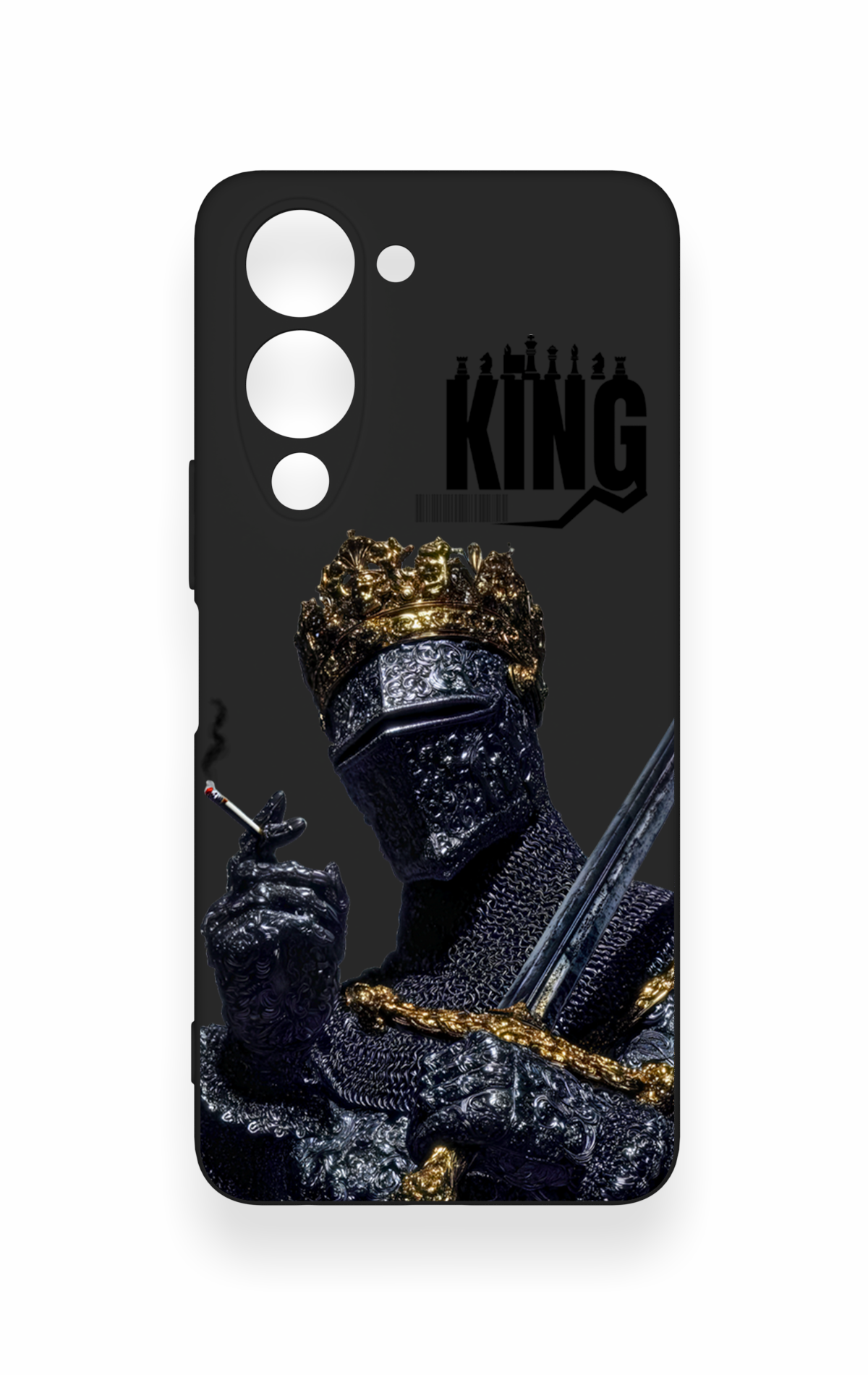 Vivo Y19 5G Uyumlu King Desenli Silikon Kılıf