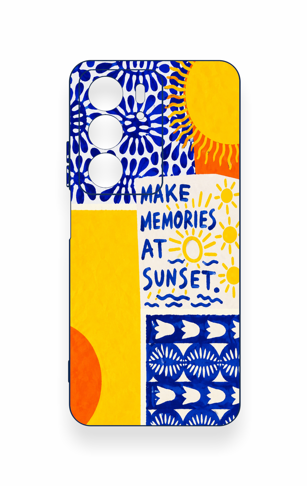 Realme C75 Uyumlu Sunset Desenli Silikon Kılıf