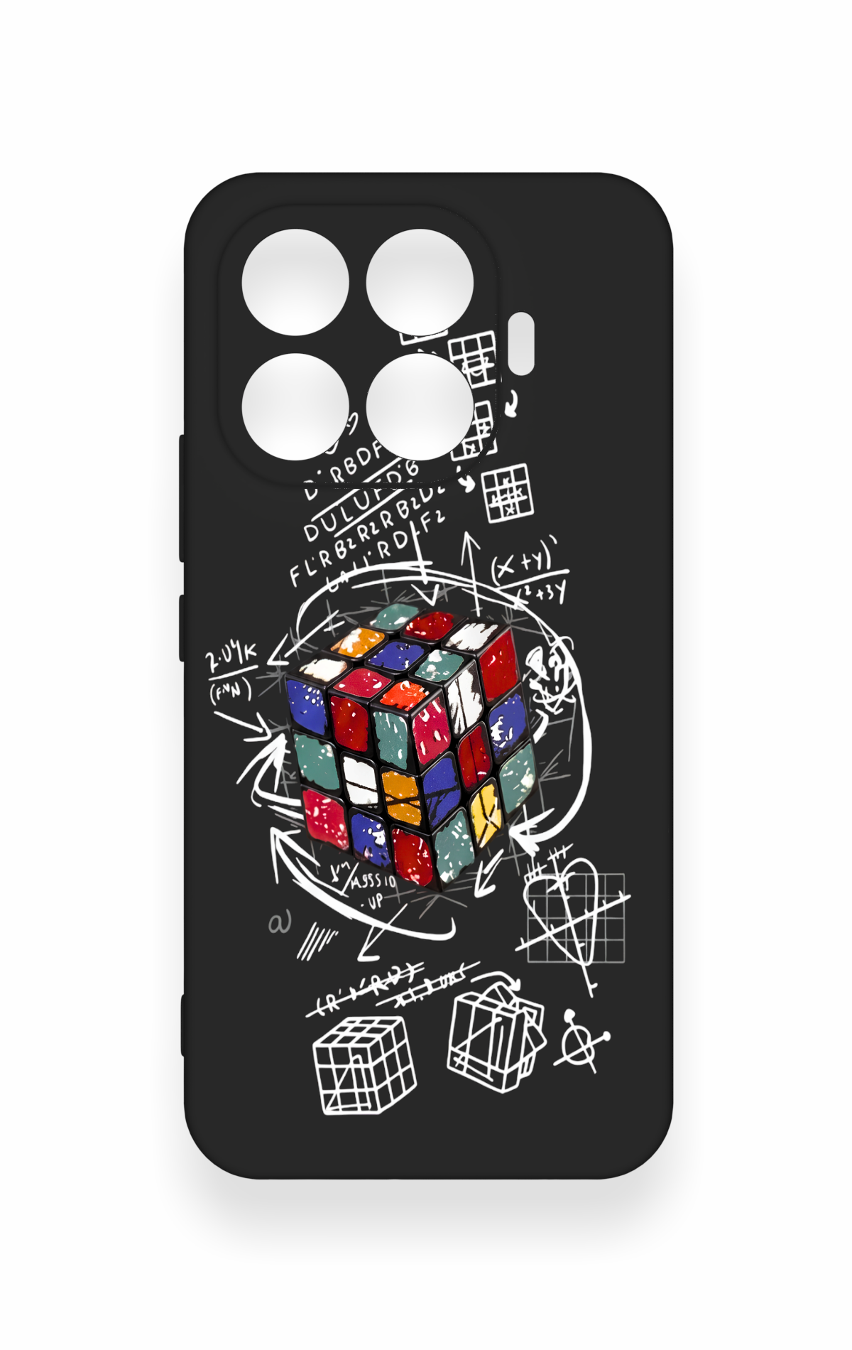Mi 17T Pro 5G Uyumlu Rubik Küb Desenli Silikon Kılıf