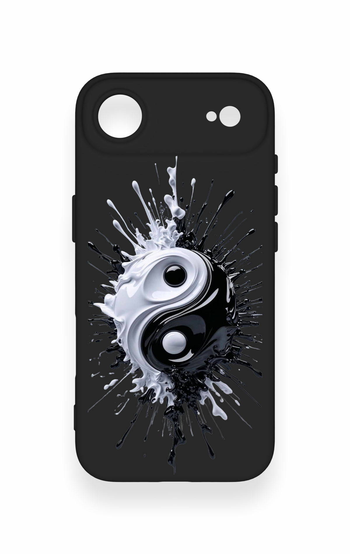 iPhone 17 Air Uyumlu İyi ve Kötü Desenli Silikon Kılıf