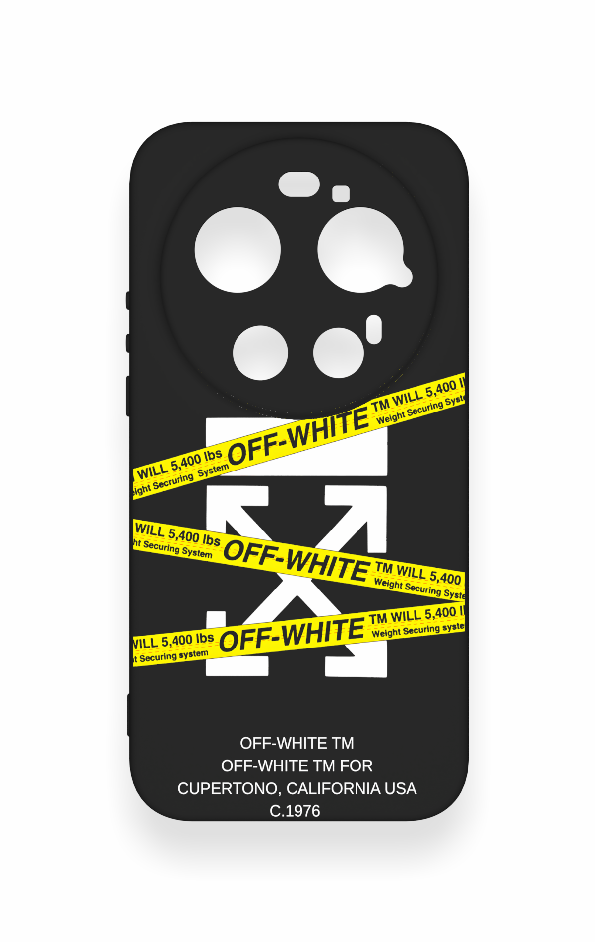 Xiaomi Mi 17 Ultra Uyumlu Off White Desenli Silikon Kılıf