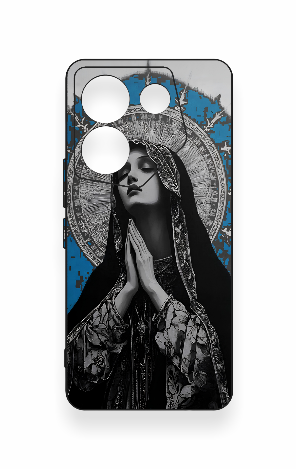 Tecno Camon 20 Pro Uyumlu Rahibe Desenli Silikon Kılıf