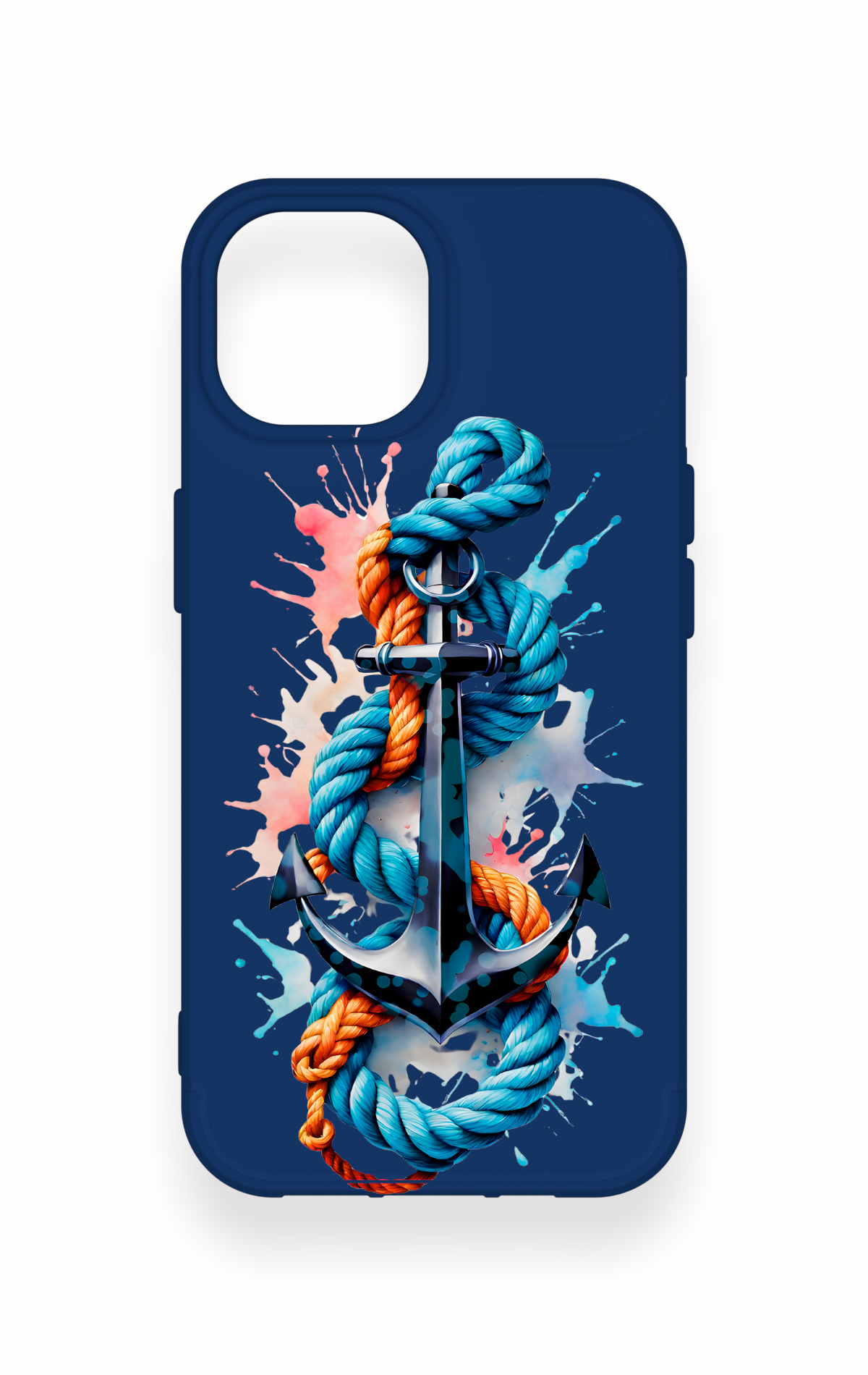 iPhone 15 Uyumlu Anchor Desenli Silikon Kılıf
