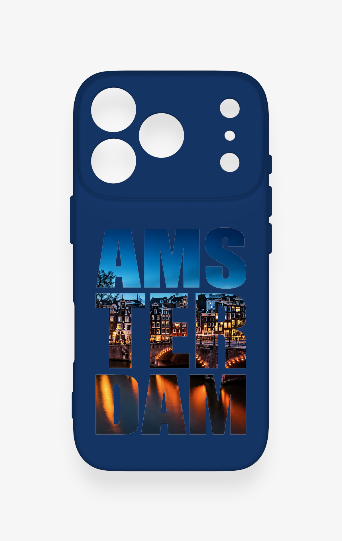 iPhone 17 Pro Uyumlu Amsterdam Desenli Silikon Kılıf