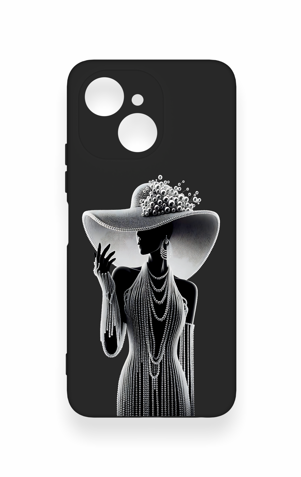 Tecno Spark 40C Uyumlu Lady Desenli Silikon Kılıf