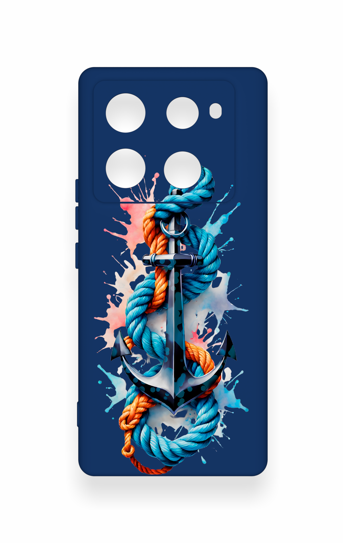 İnfinix Note 40 Pro Uyumlu Anchor Desenli Silikon Kılıf