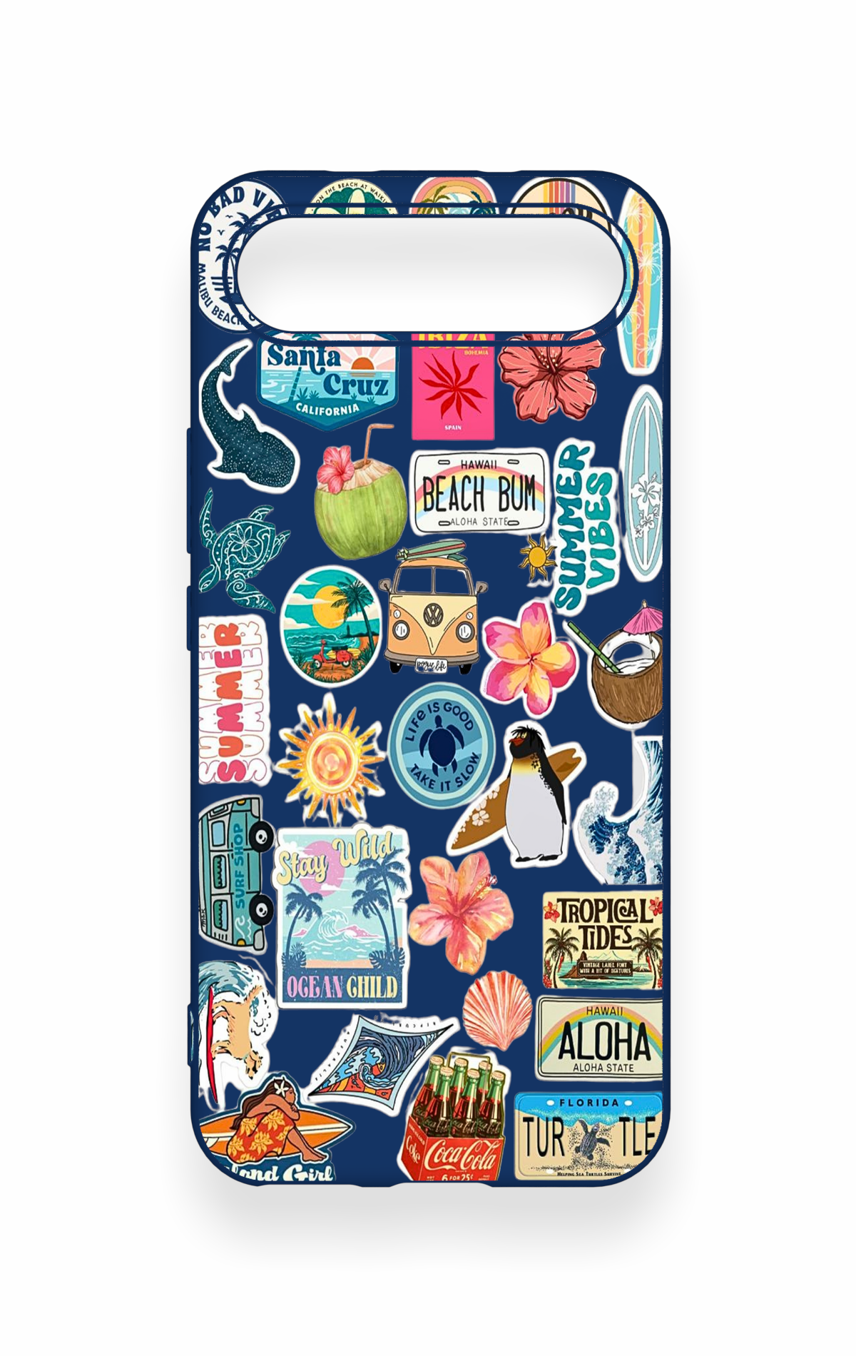 Tecno Spark Slim Uyumlu Summer Vibes Desenli Silikon Kılıf