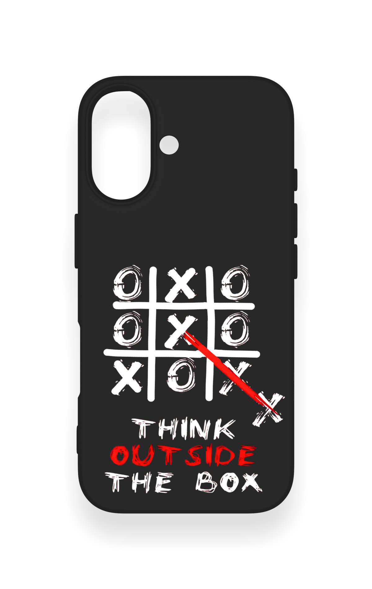 iPhone 16 Uyumlu Out Side The Box Desenli Silikon Kılıf
