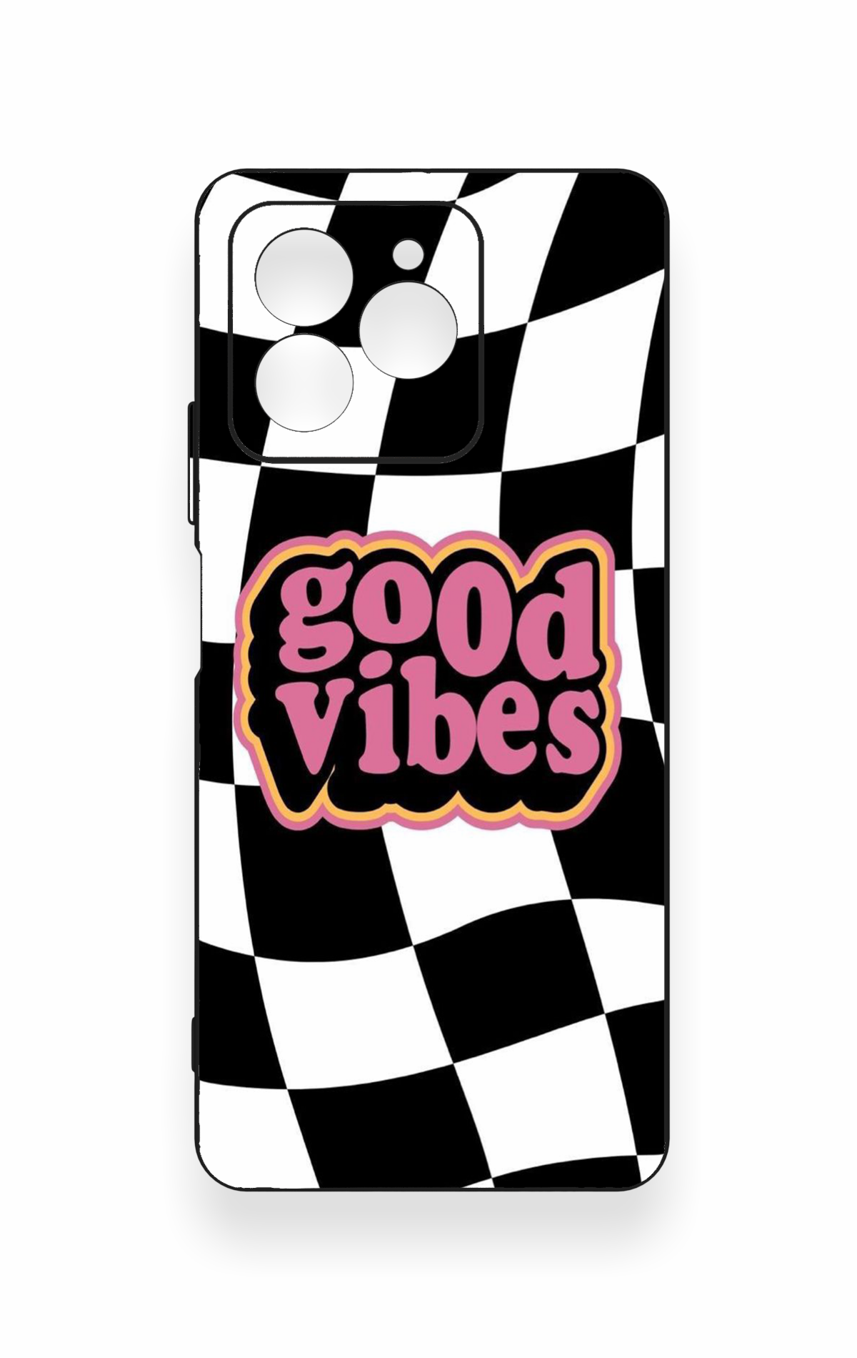 Omix X7 Uyumlu Black Good Vibes Desenli Silikon Kılıf