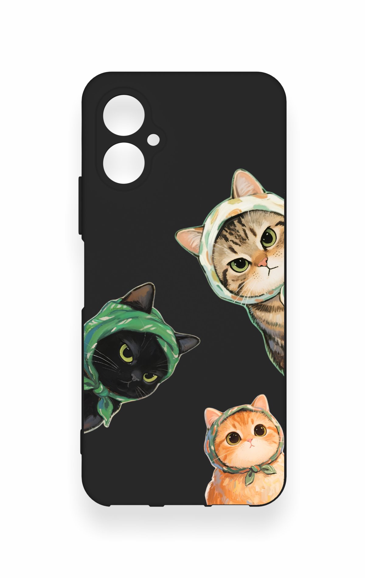 Omix X5 Uyumlu Kedi Ekibi Desenli Silikon Kılıf