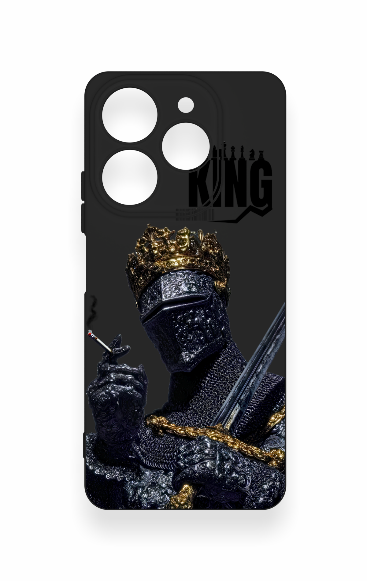 Tecno Spark 10 Pro Uyumlu King Desenli Silikon Kılıf