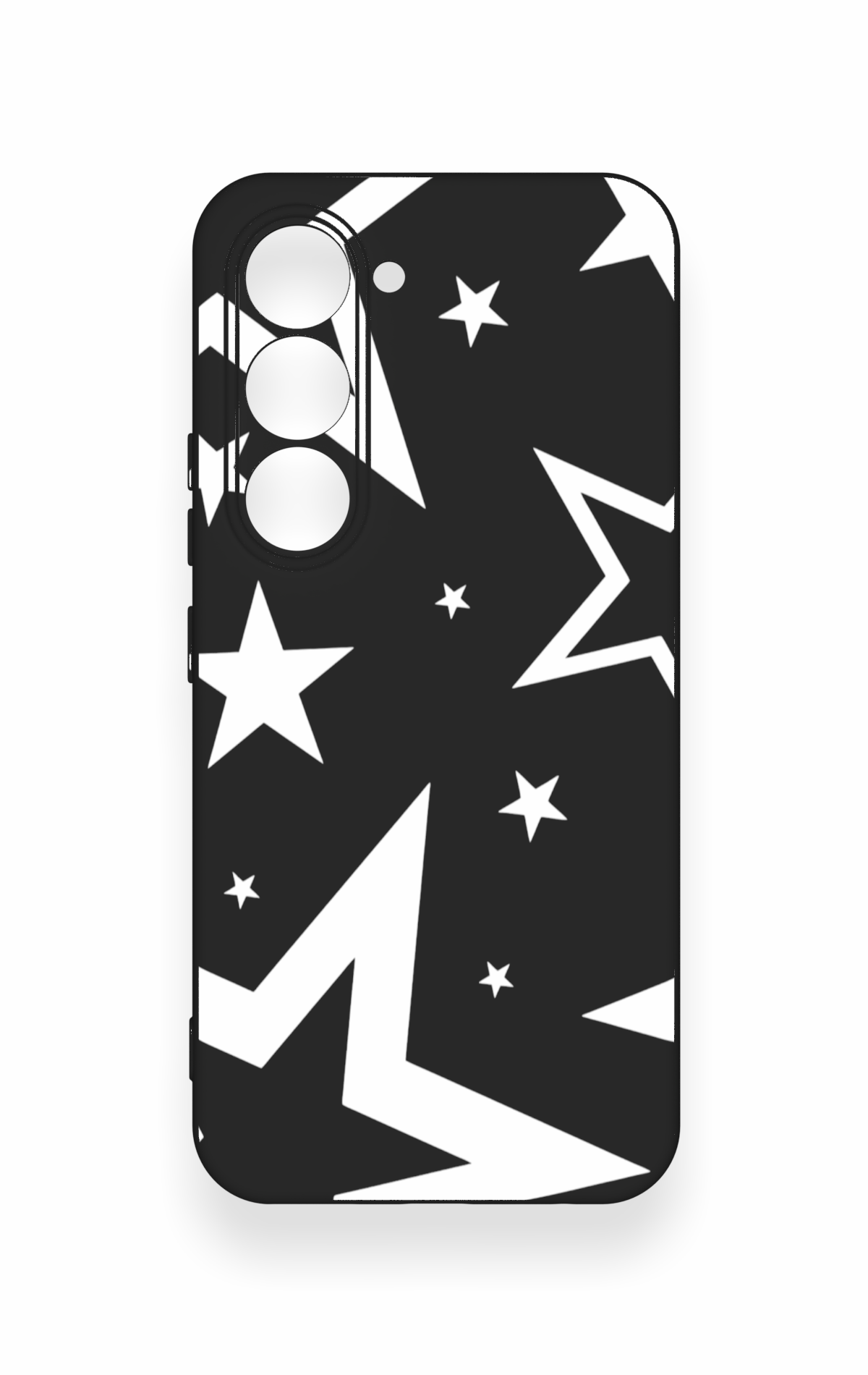 Tecno Spark 40 Pro Uyumlu Siyah Mega Star Desenli Silikon Kılıf