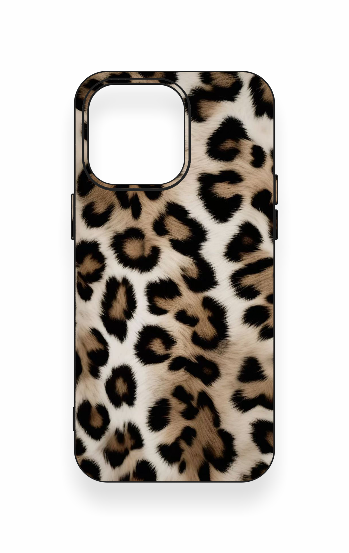 iPhone 15 Pro Max Uyumlu Leopar Derisi Desenli Silikon Kılıf