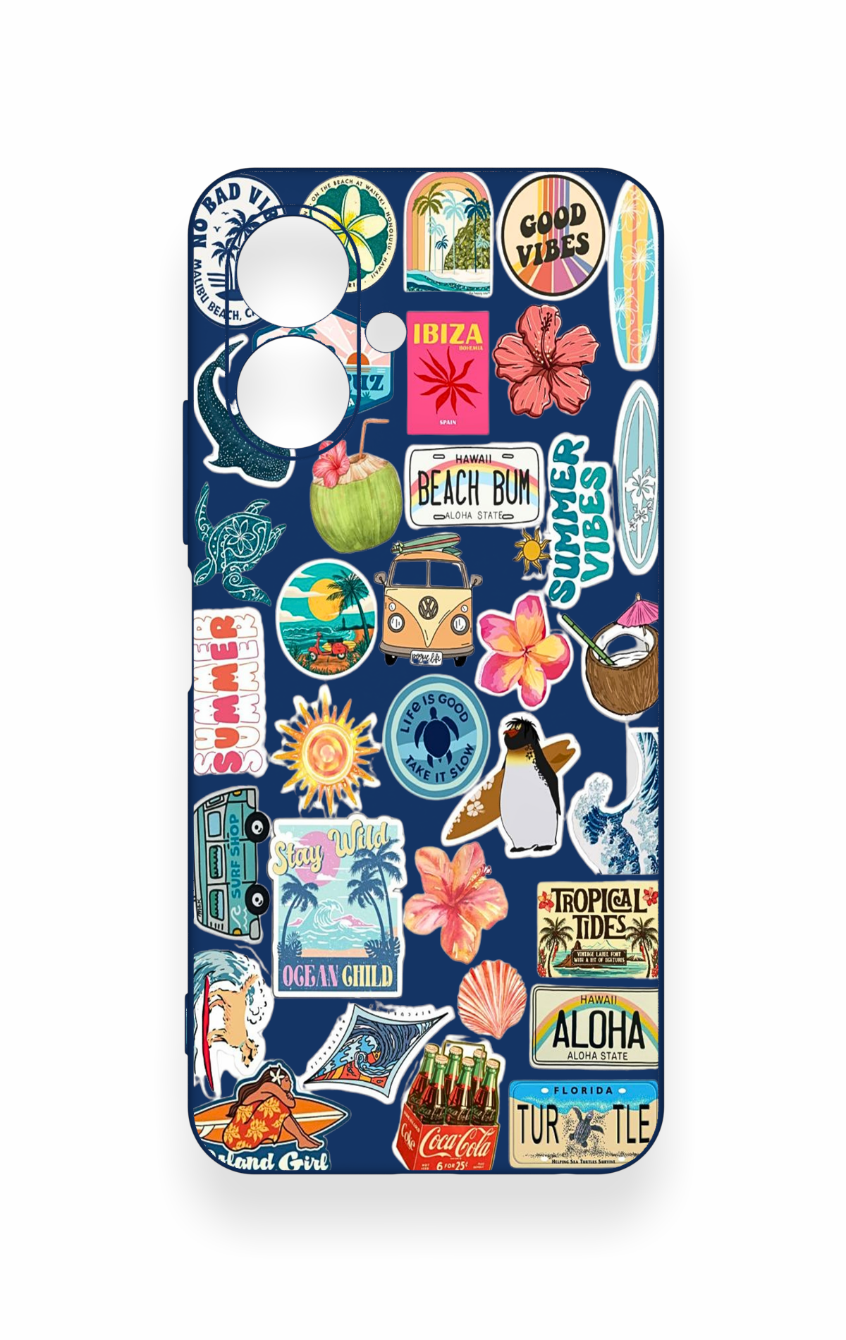 Tecno Spark Go 2 Uyumlu Summer Vibes Desenli Silikon Kılıf