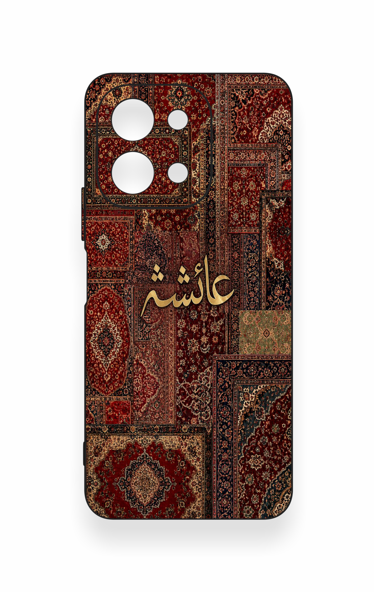 Vivo Y28 Uyumlu Vintage Halı Desenli Silikon Kılıf
