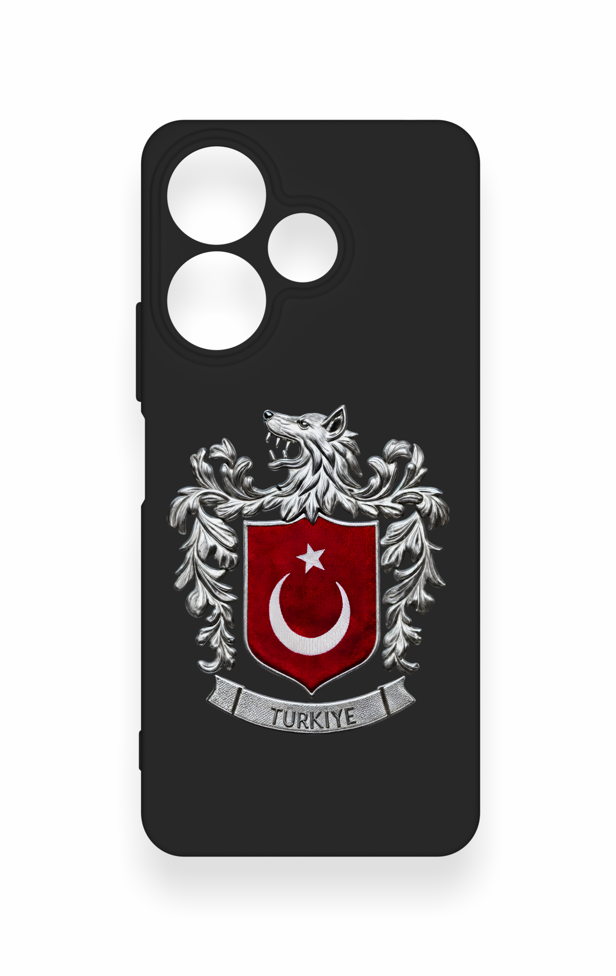 Redmi 13 4G Uyumlu Türk Arma Desenli Silikon Kılıf