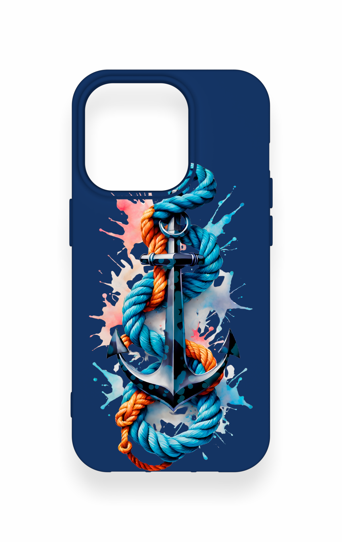 iPhone 14 Pro Uyumlu Anchor Desenli Silikon Kılıf