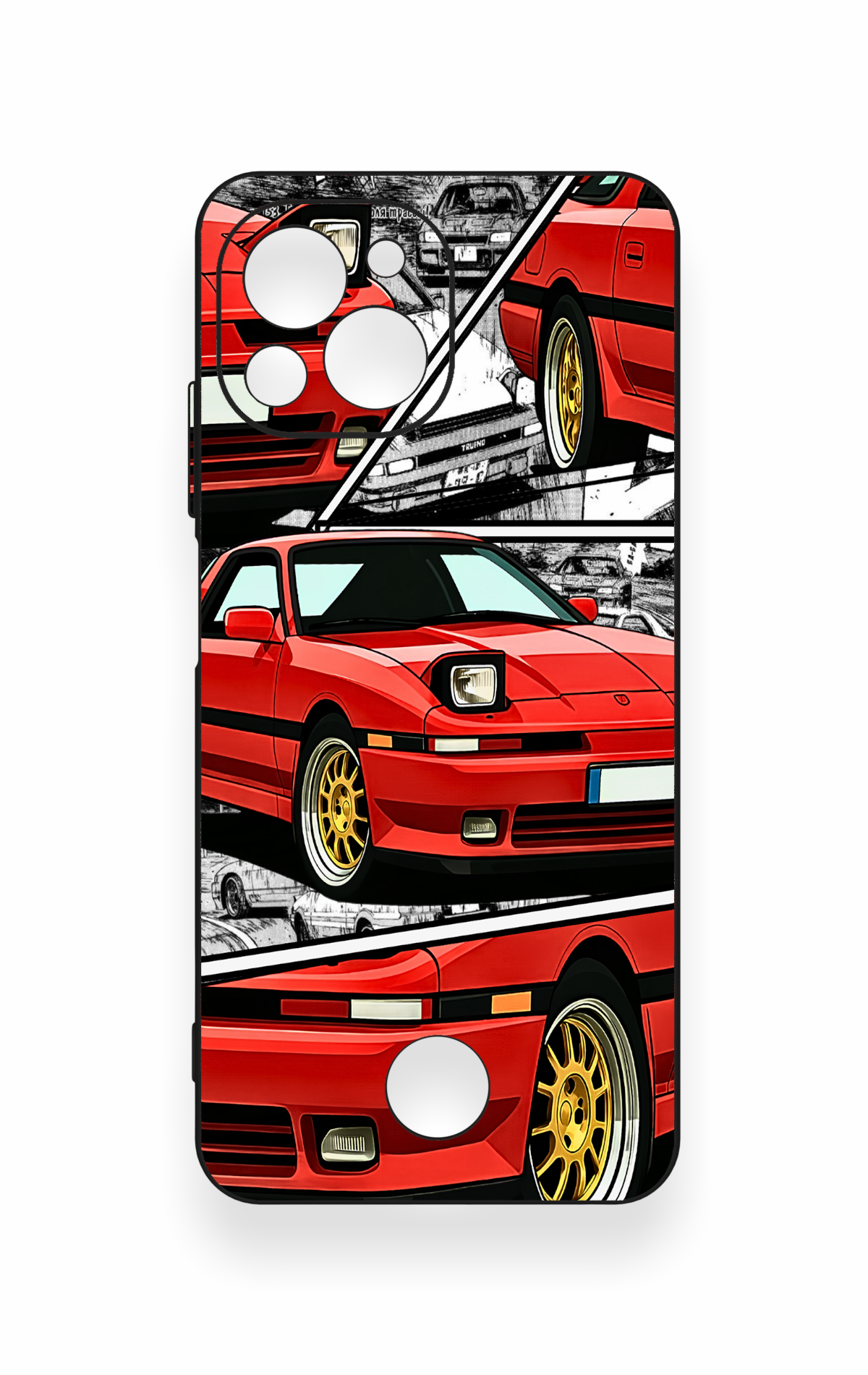 Reeder S23 Pro Max Uyumlu Kırmızı Supra Desenli Silikon Kılıf