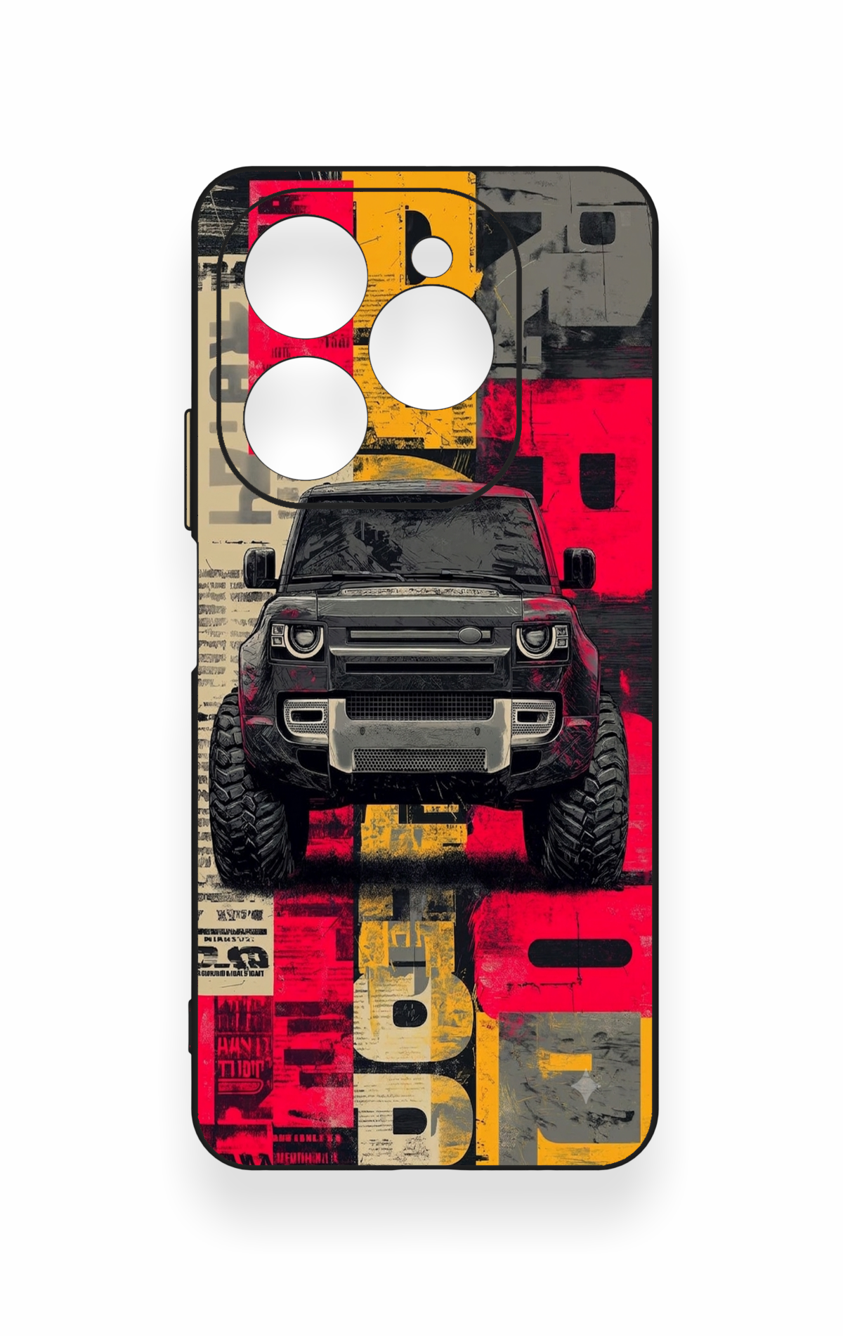 Tecno Spark 20 Pro Uyumlu Defender Truck Desenli Silikon Kılıf