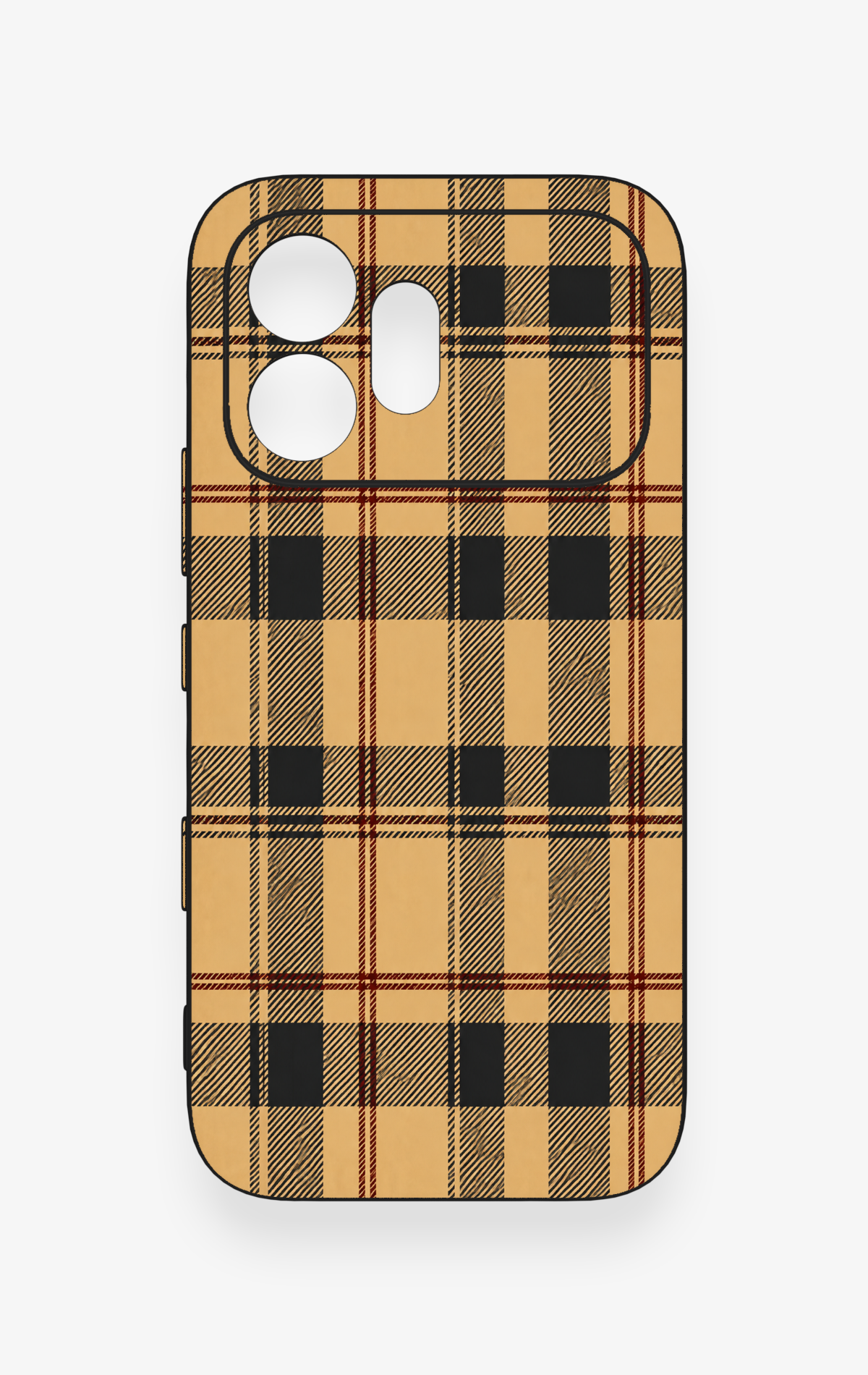 Honor 600 Uyumlu Burberry Ekose Desenli Silikon Kılıf
