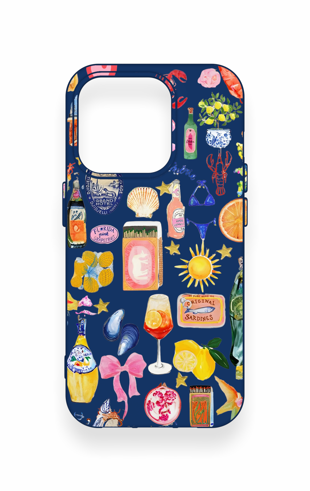 iPhone 15 Pro Uyumlu Summer Desenli Silikon Kılıf
