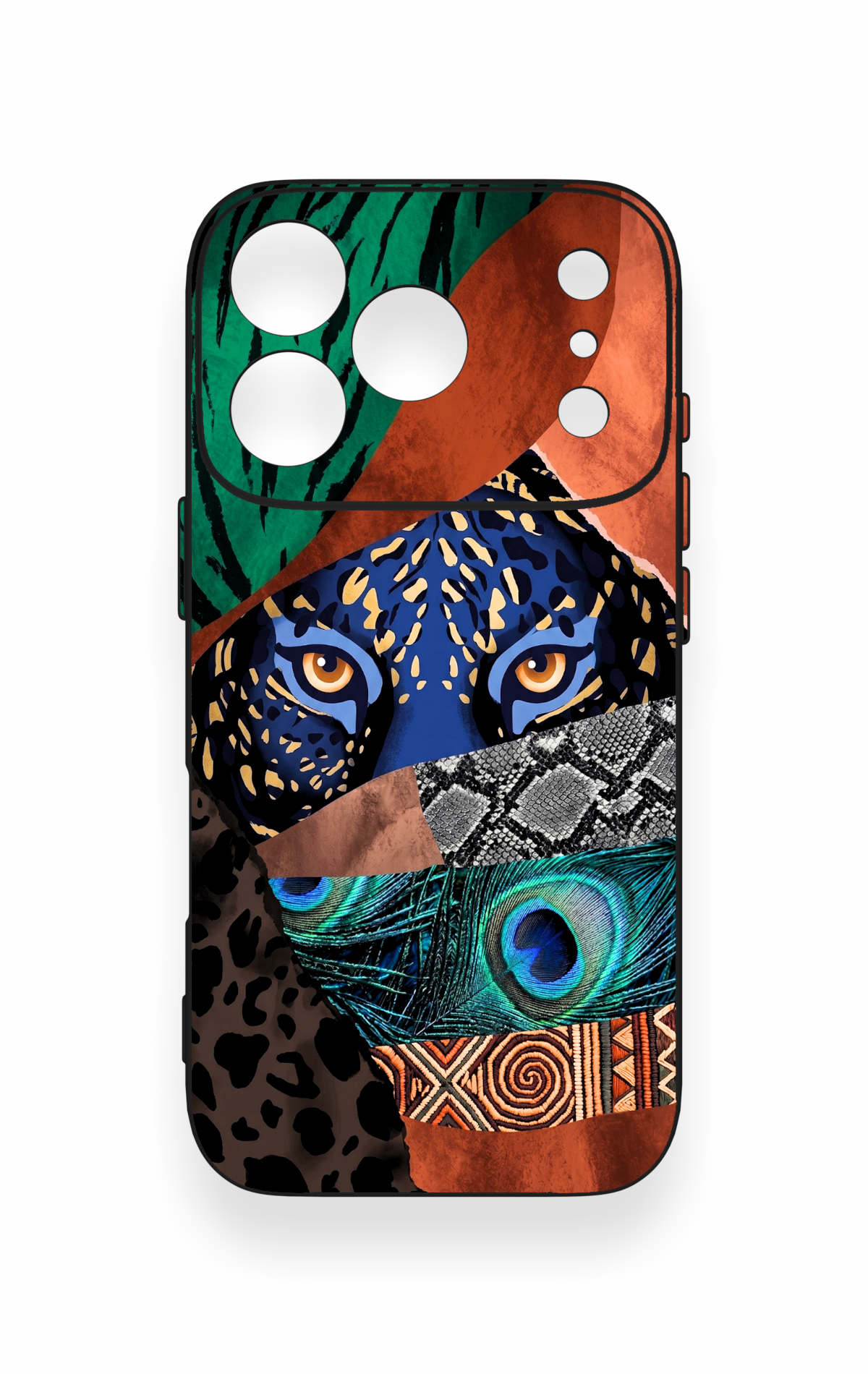iPhone 17 Pro Uyumlu Amazon Kaplan Desenli Silikon Kılıf