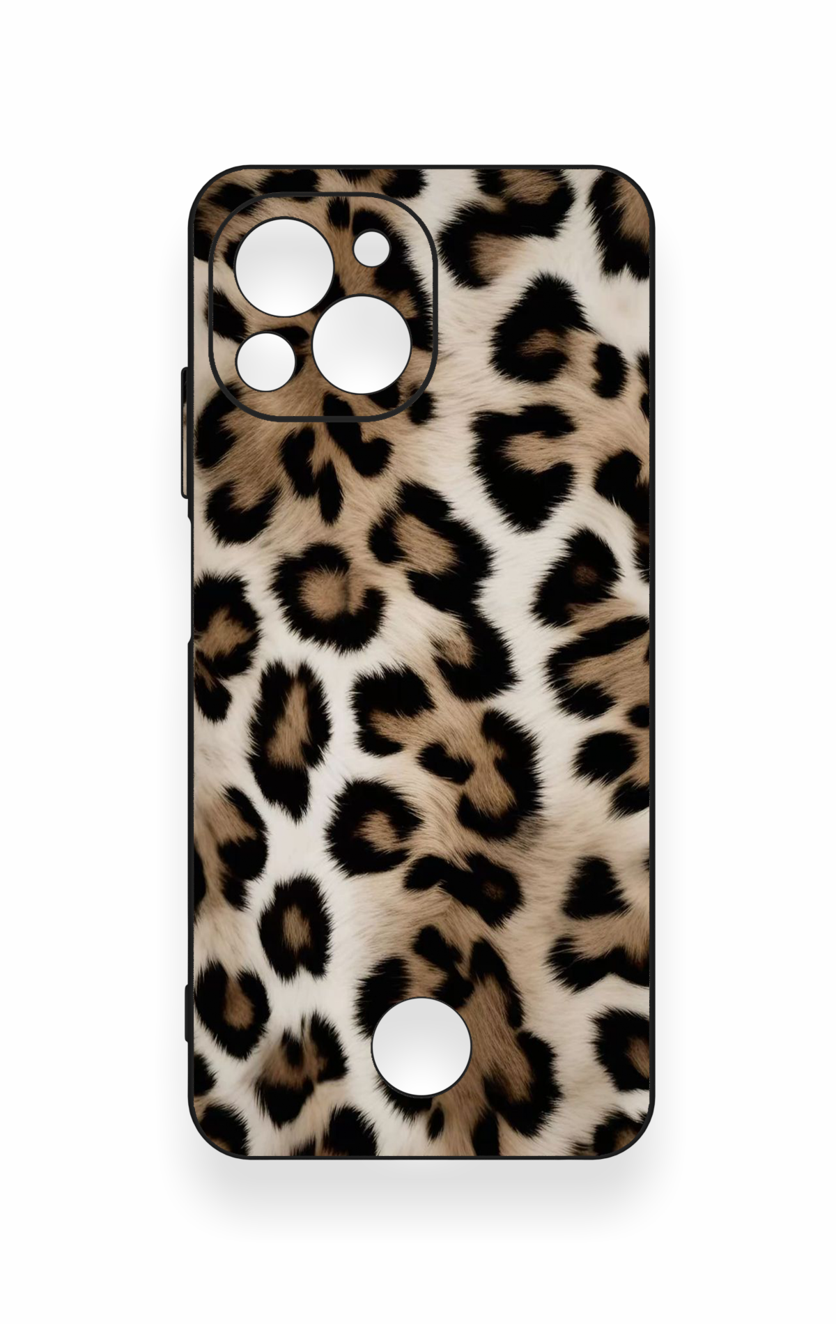 Reeder S23 Pro Max Uyumlu Leopar Derisi Desenli Silikon Kılıf