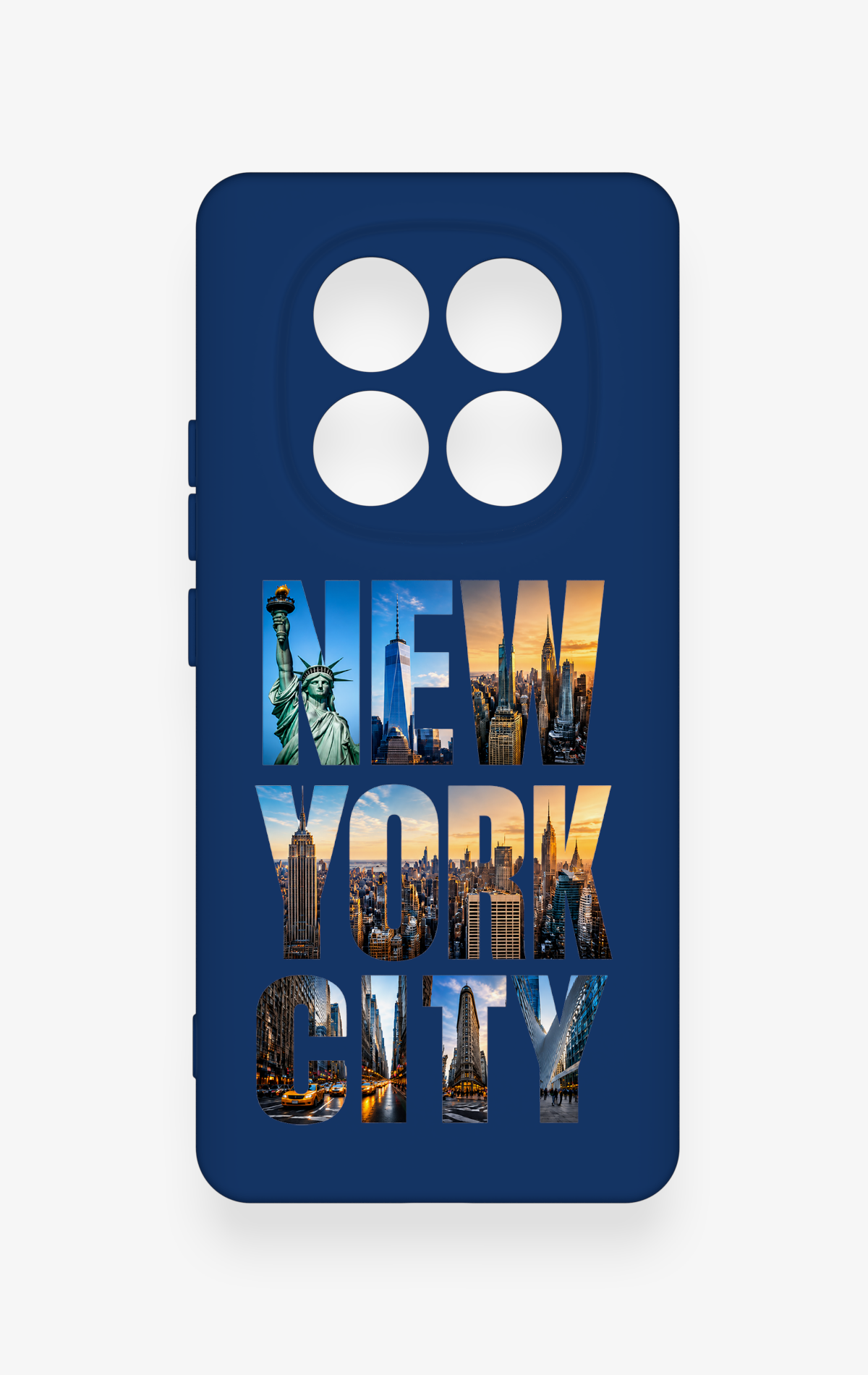 Redmi Note 14 Pro 5G Uyumlu New York City Desenli Silikon Kılıf