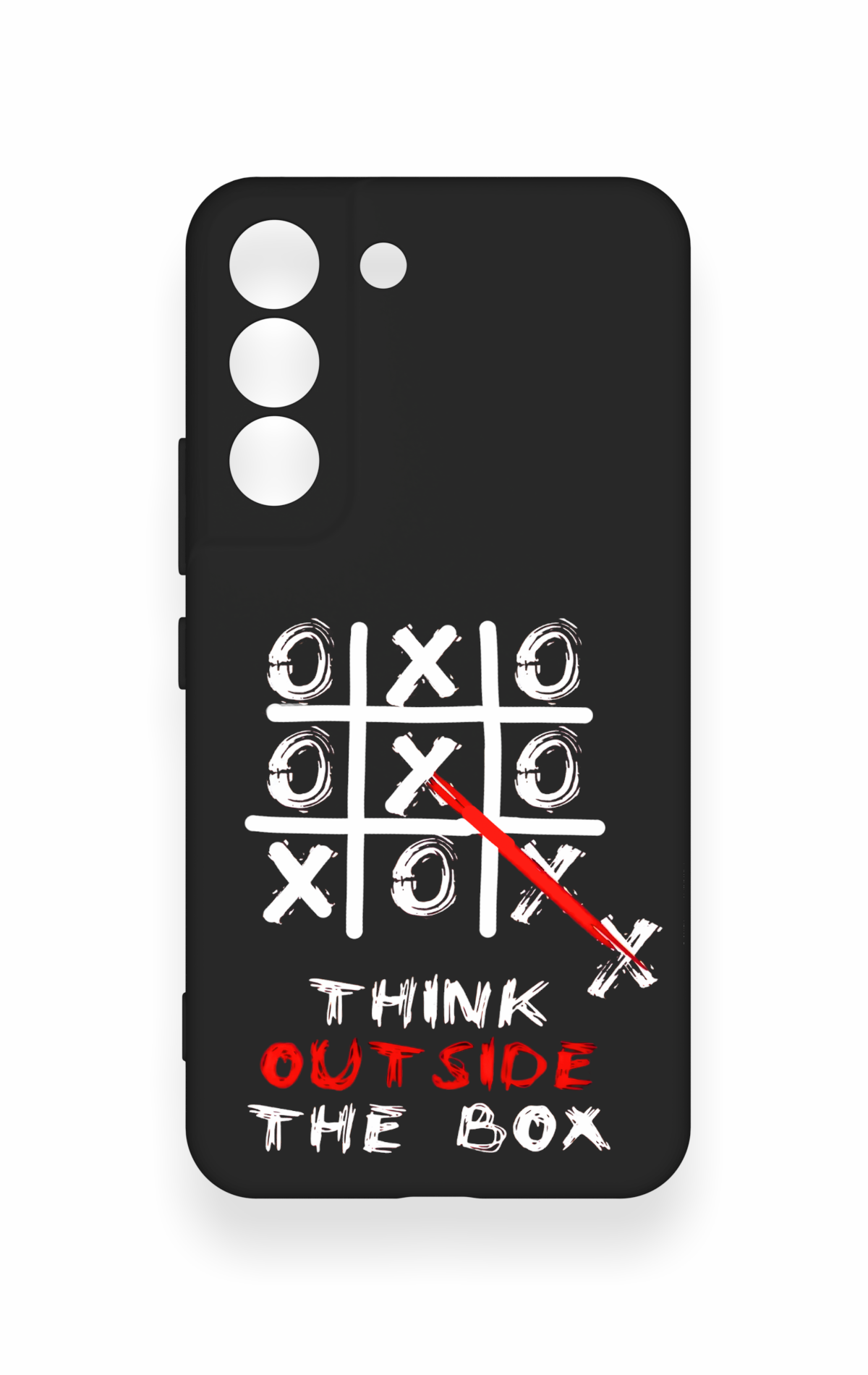Samsung S22 Uyumlu Out Side The Box Desenli Silikon Kılıf