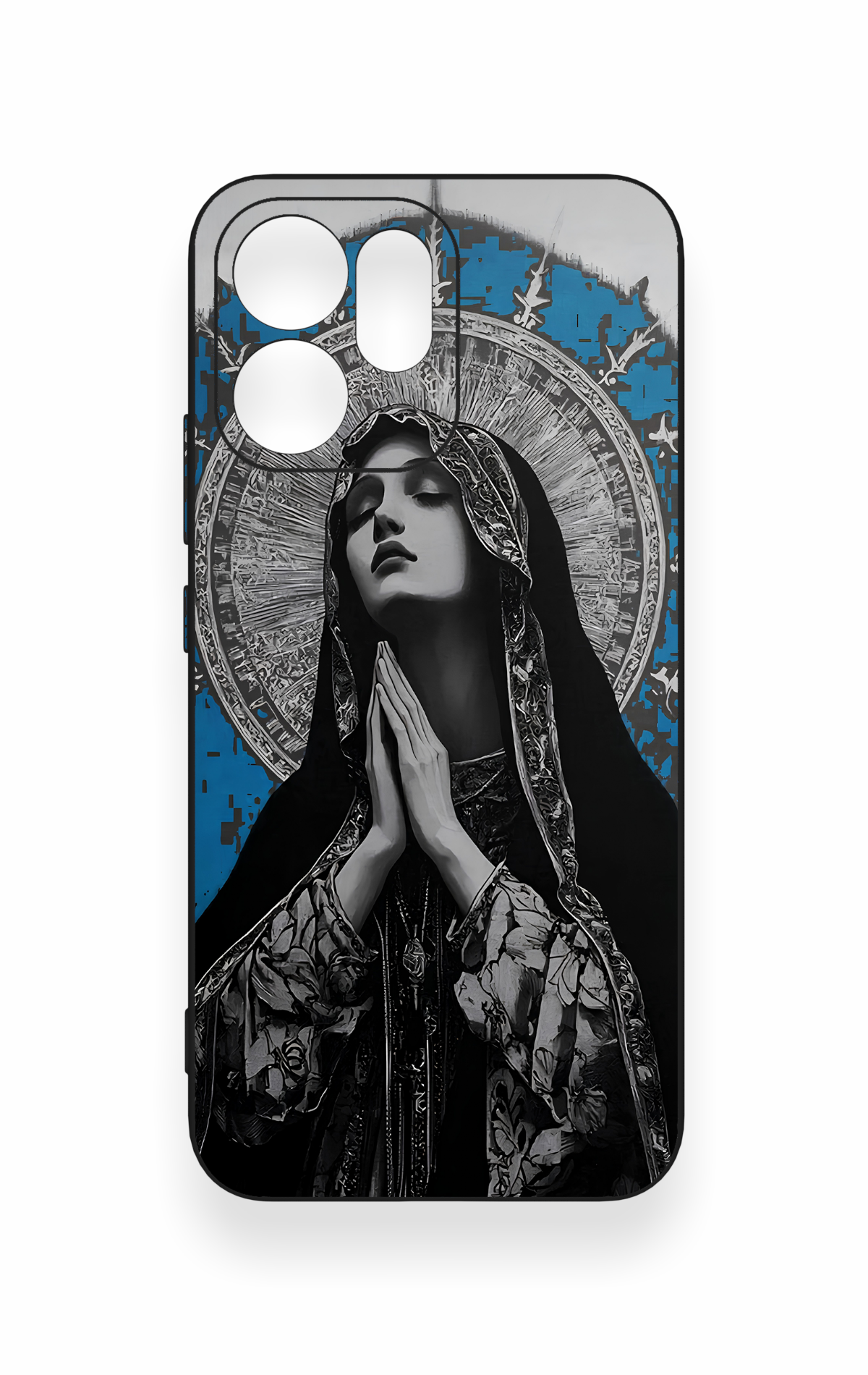 Oppo Reno 14F Uyumlu Rahibe Desenli Silikon Kılıf