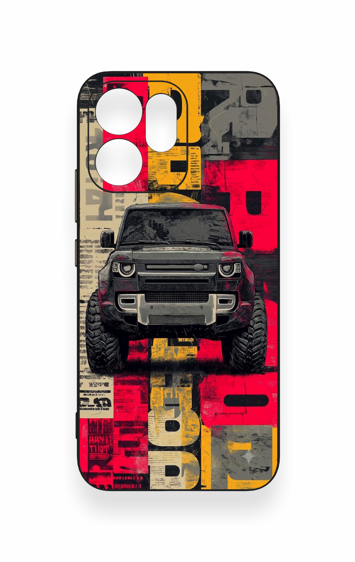 Oppo Reno 14F Uyumlu Defender Truck Desenli Silikon Kılıf