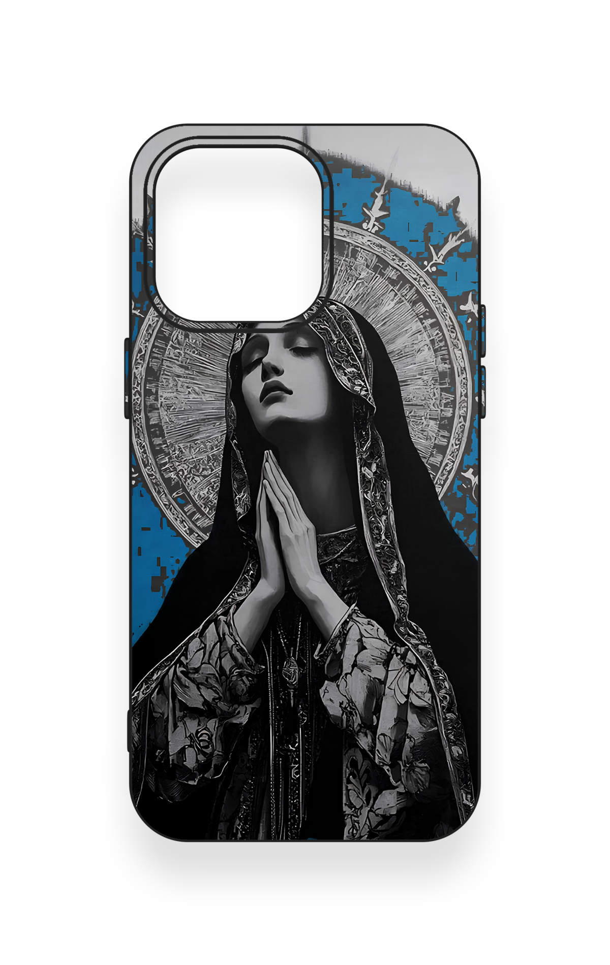 iPhone 15 Pro Max Uyumlu Rahibe Desenli Silikon Kılıf